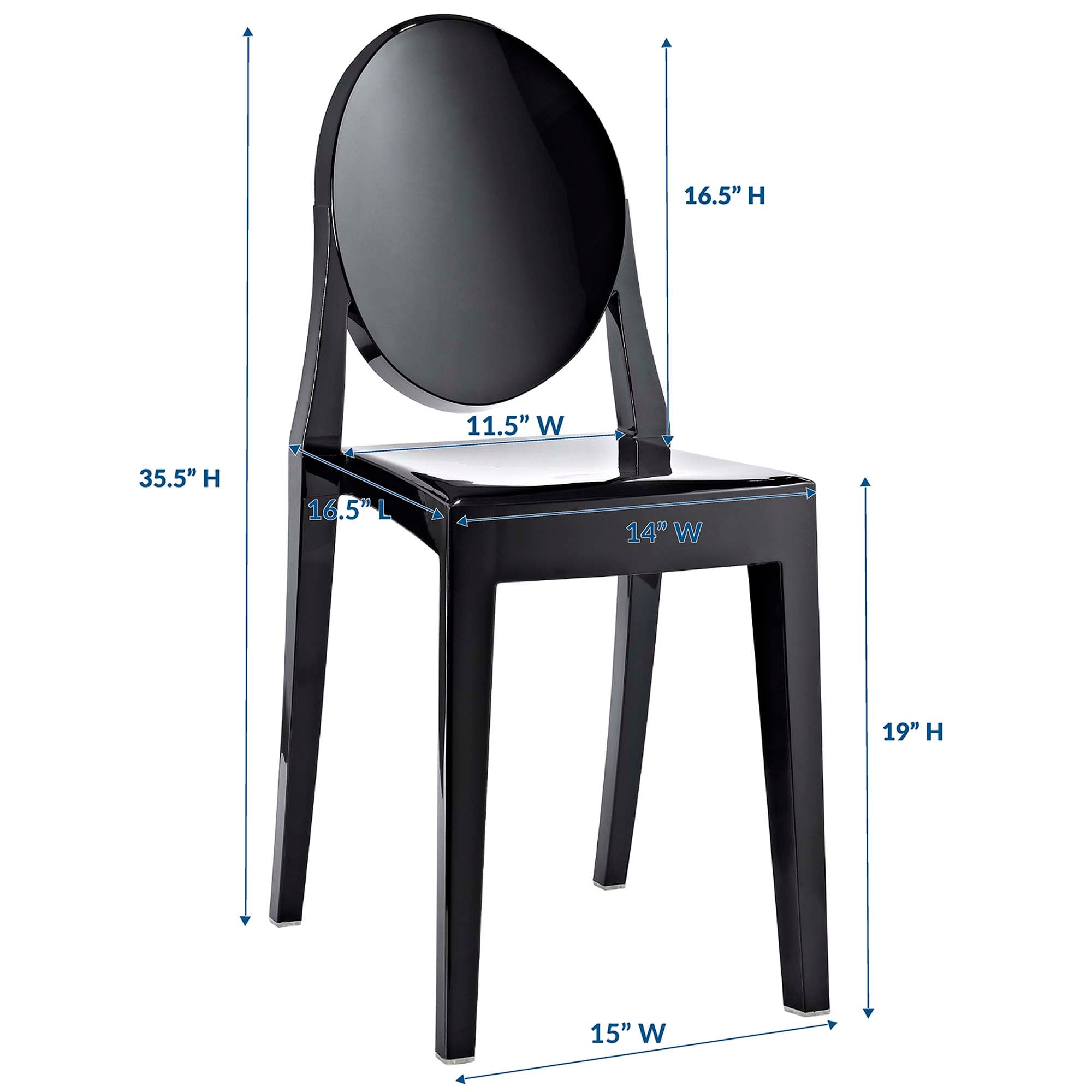 Casper Dining Side Chair - Smoke
