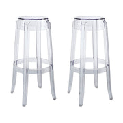 Casper Bar Stool Set of 2 - Clear