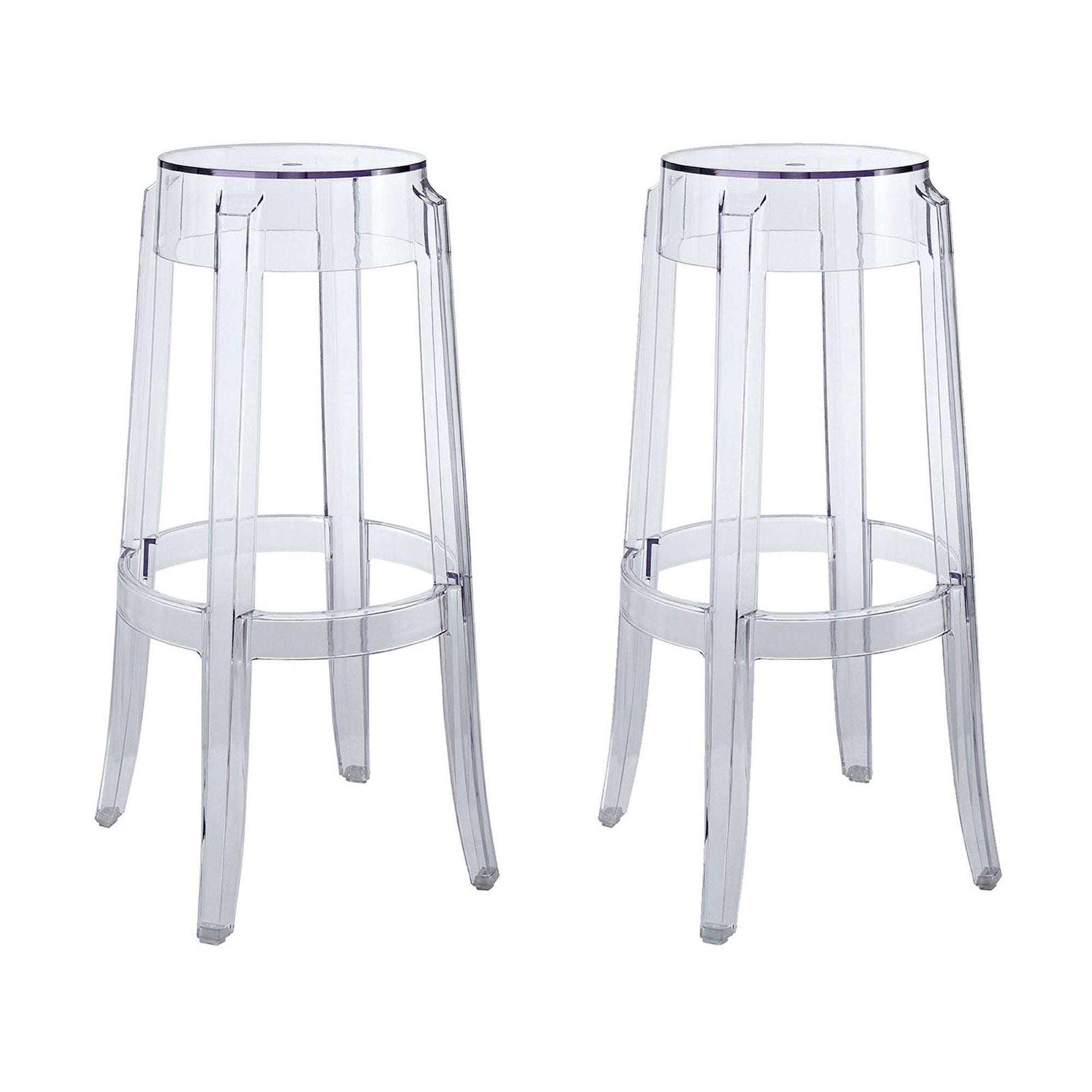 Casper Bar Stool Set of 2 - Clear
