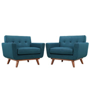 Engage Wood Armchair Set of 2 - Azure