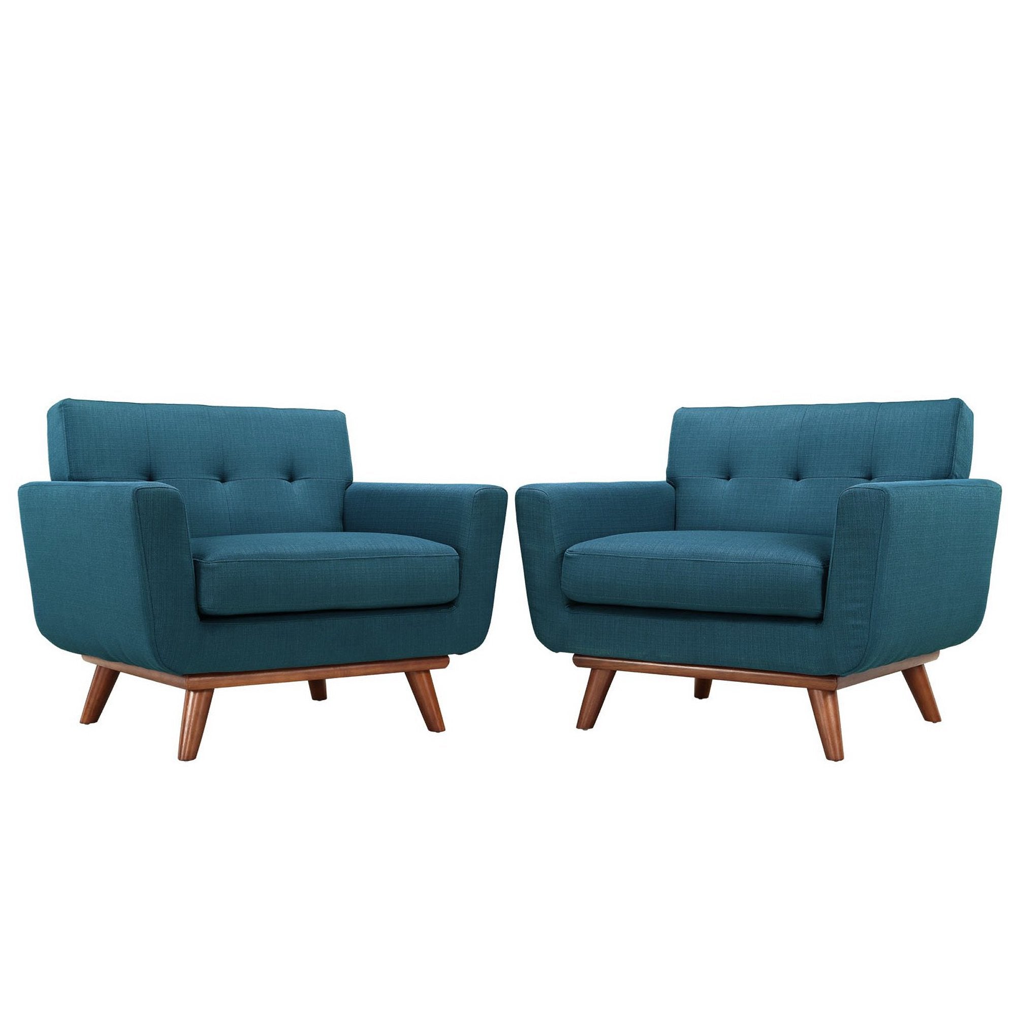Engage Wood Armchair Set of 2 - Azure