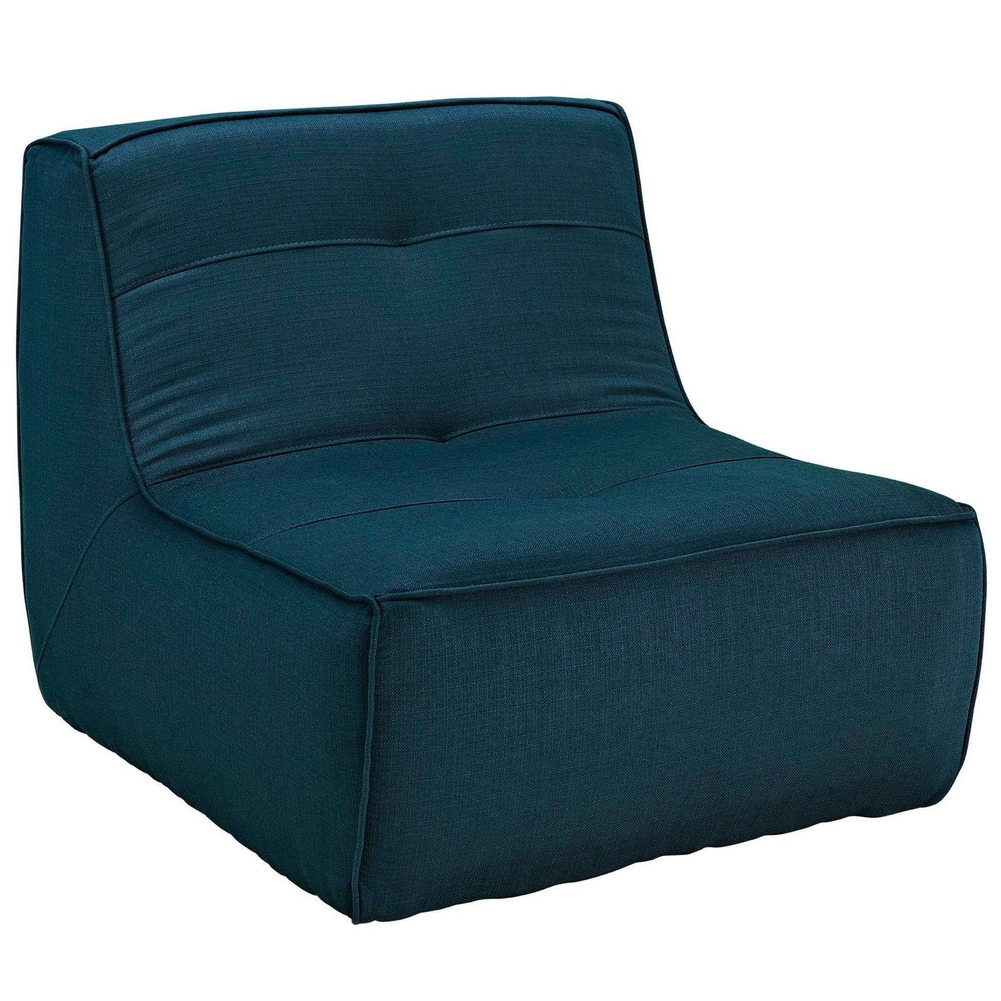 Align Fabric Armchair - Azure