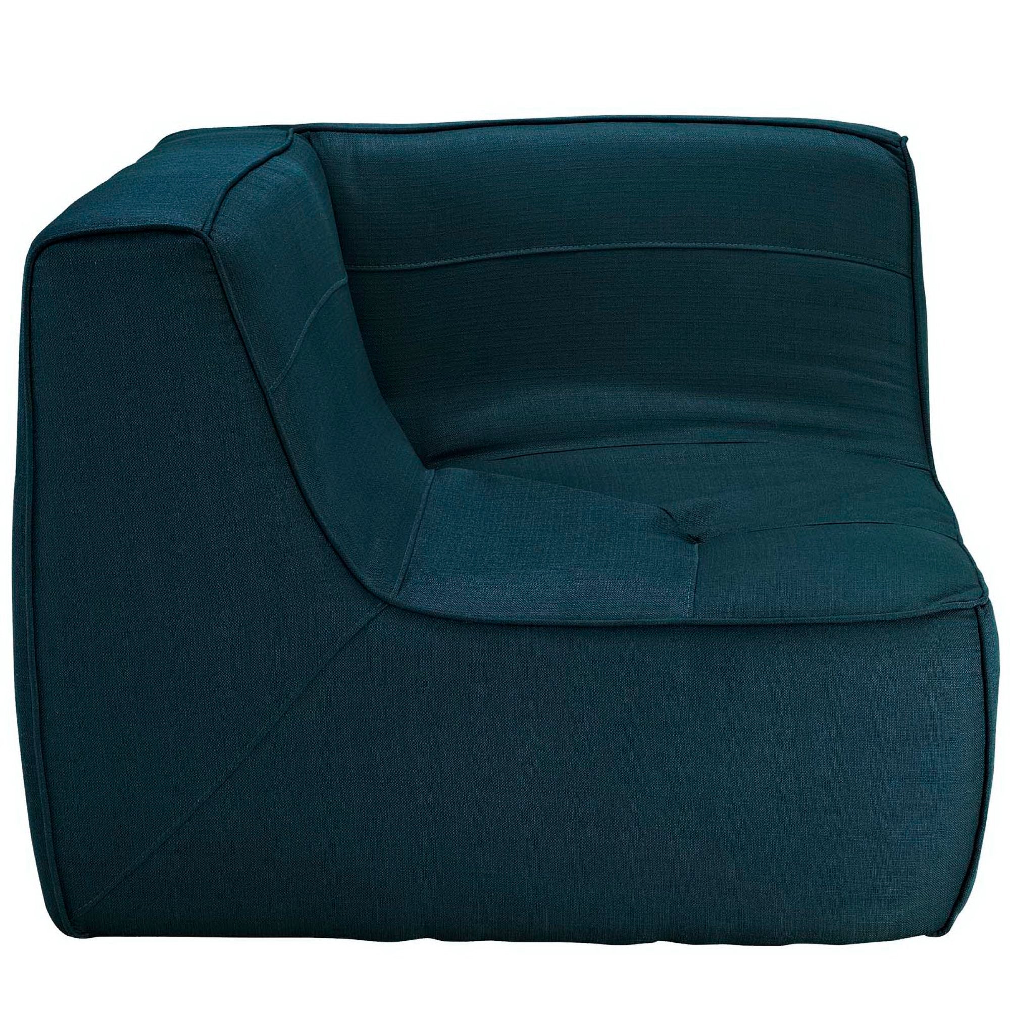 Align Upholstered Fabric Corner Sofa - Charcoal