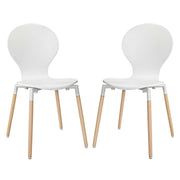 Path Dining Chair Set of 2 - White