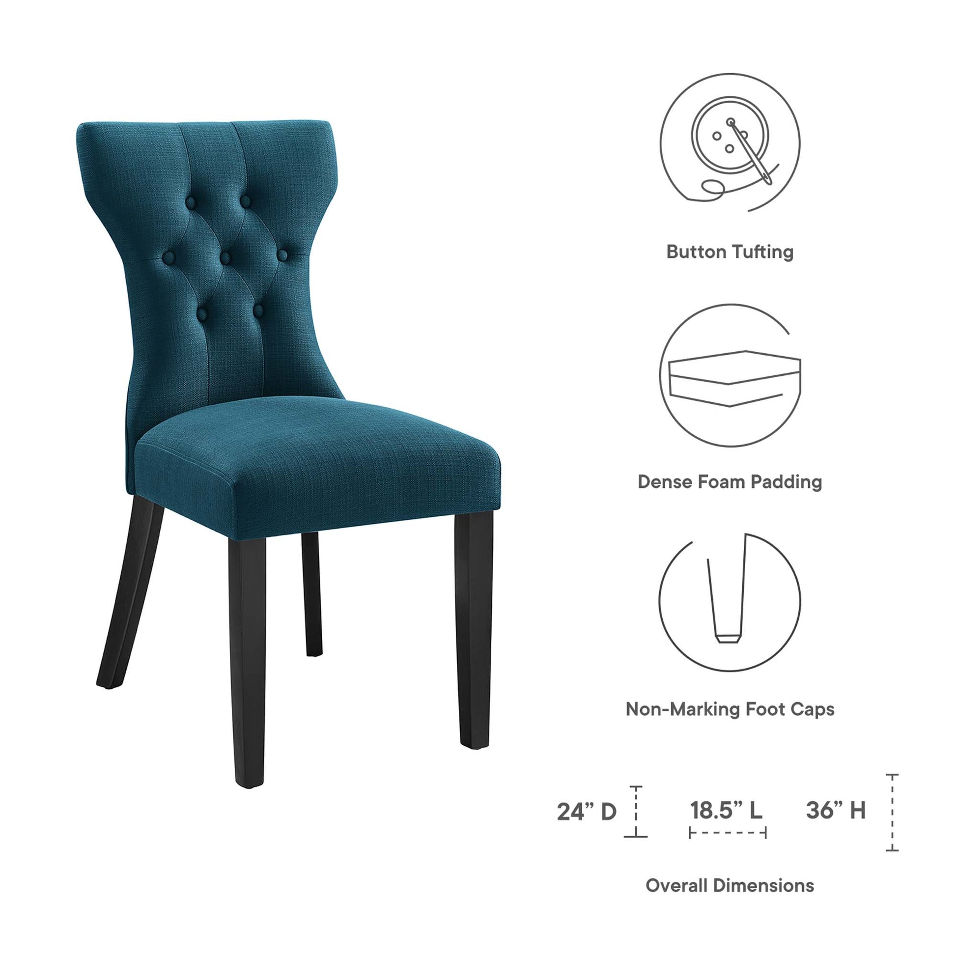 Silhouette Dining Side Chair - Light Gray