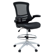 Attainment Vinyl Drafting Chair - Black