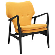 Heed Upholstered Fabric Lounge Chair - Black Yellow