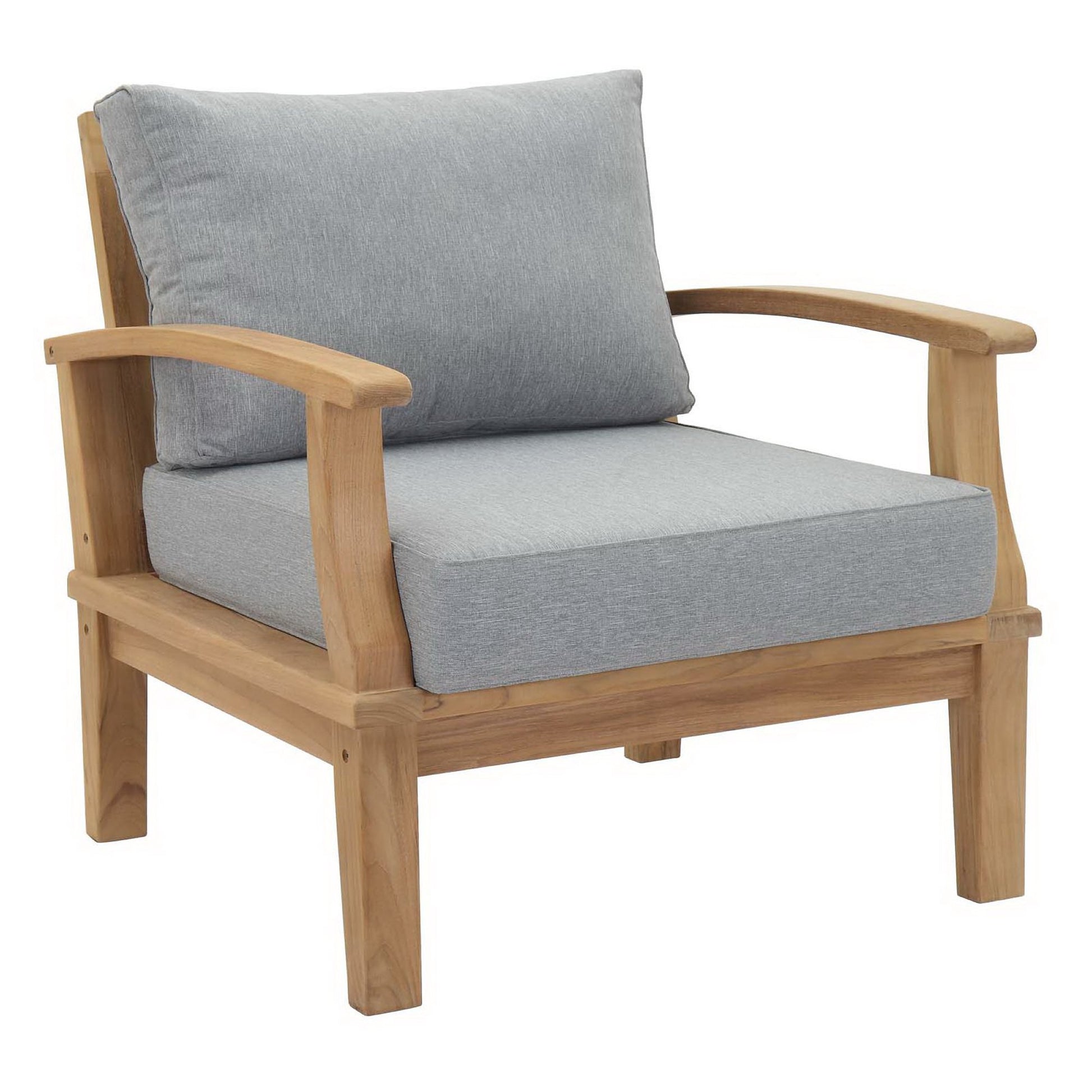 Marina 8 Piece Outdoor Patio Teak Set - Natural Navy