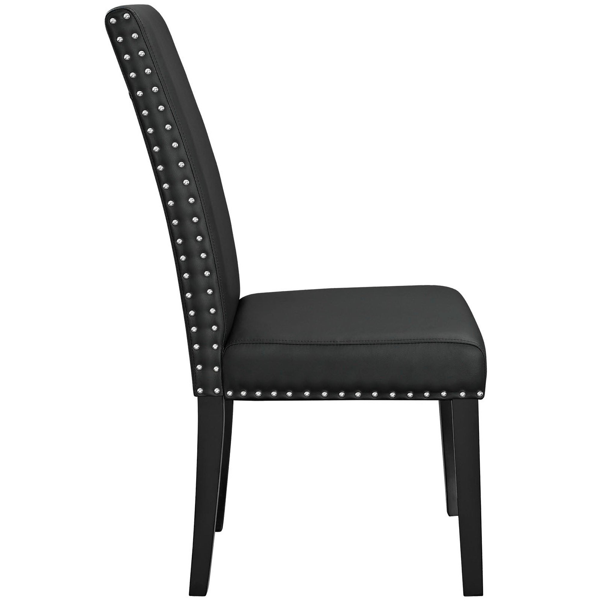 Parcel Dining Faux Leather Side Chair - Gray