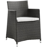 Junction Dining Outdoor Patio Armchair - Brown White