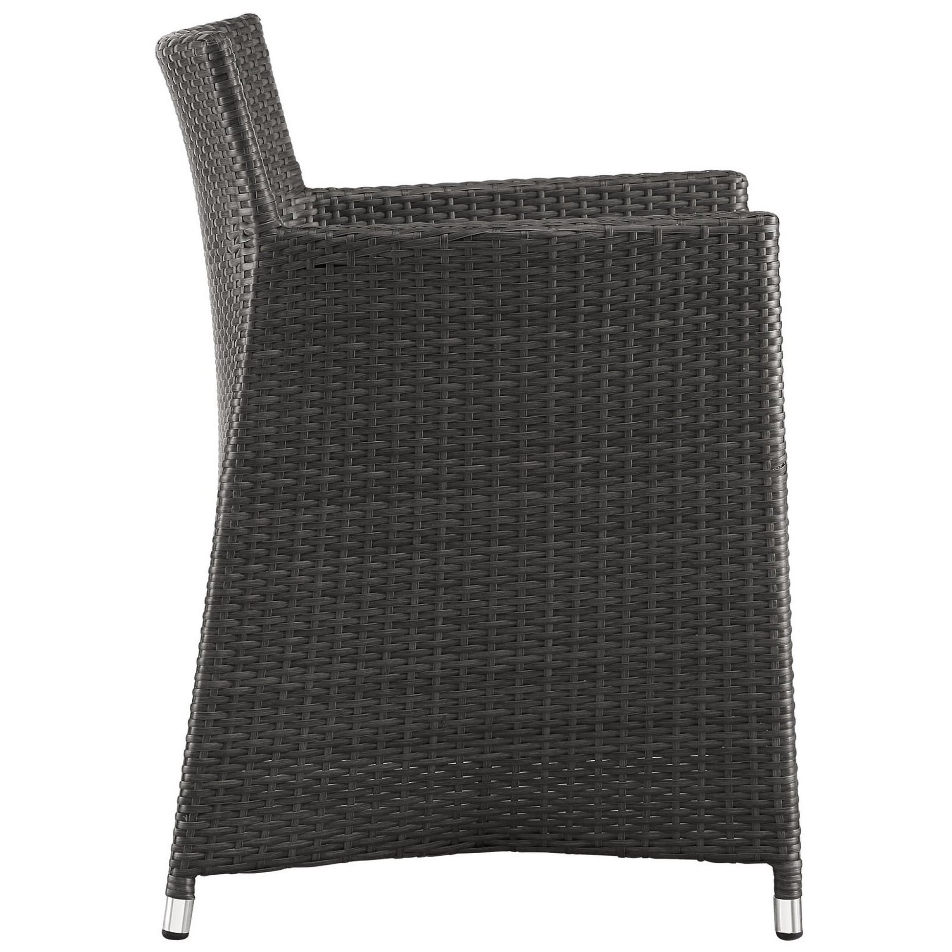 Junction Dining Outdoor Patio Armchair - Gray White