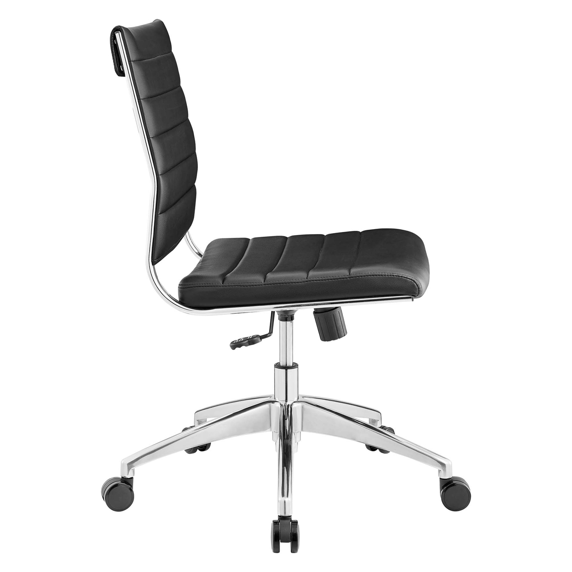 Jive Armless Mid Back Office Chair - White