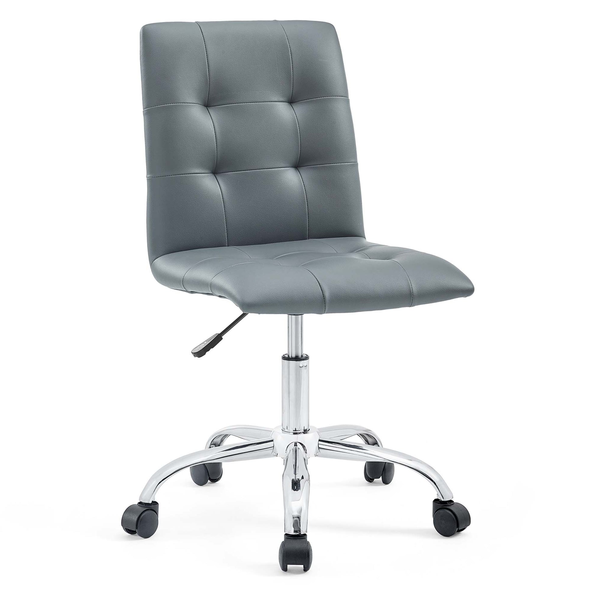 Prim Armless Mid Back Office Chair - Gray