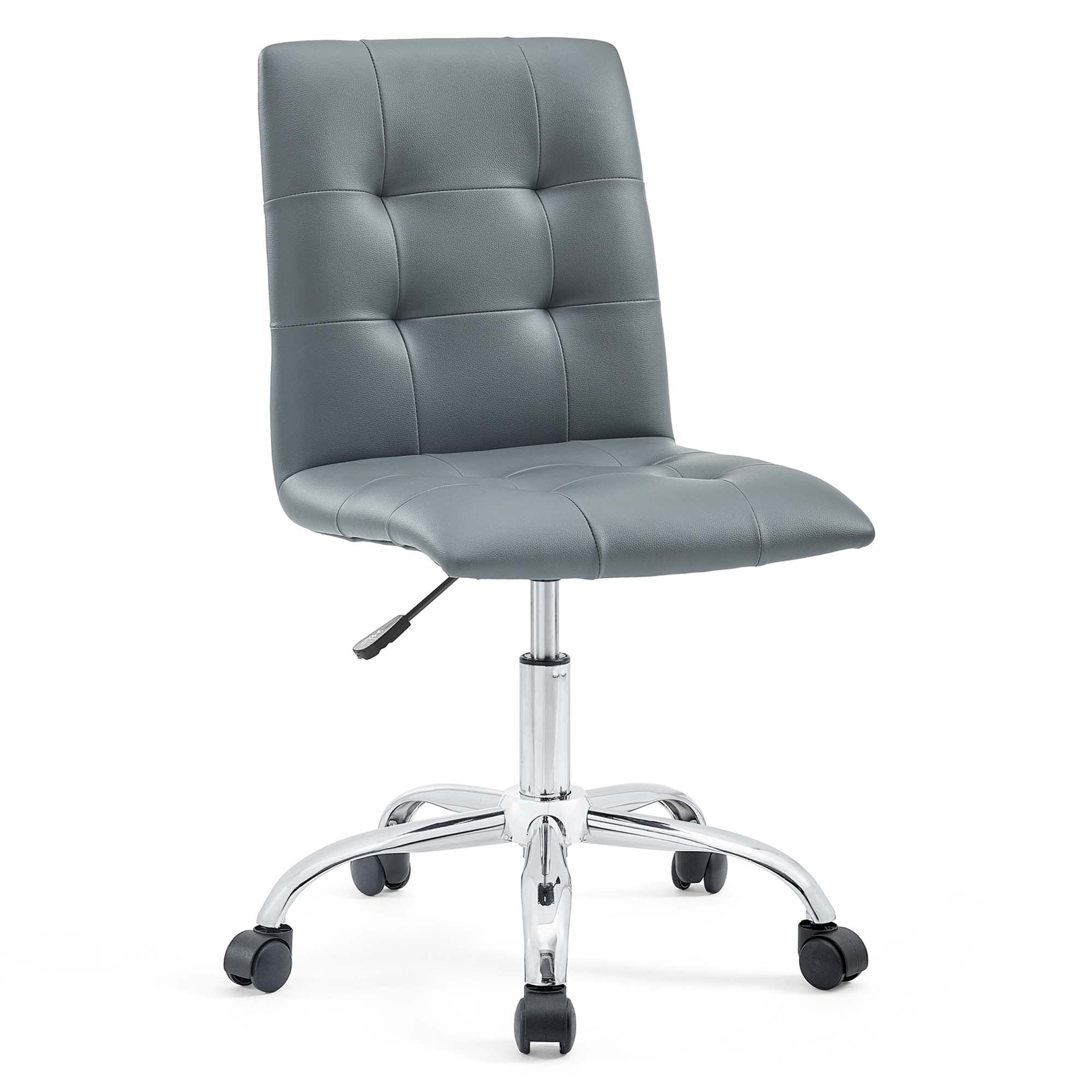 Prim Armless Mid Back Office Chair - Gray