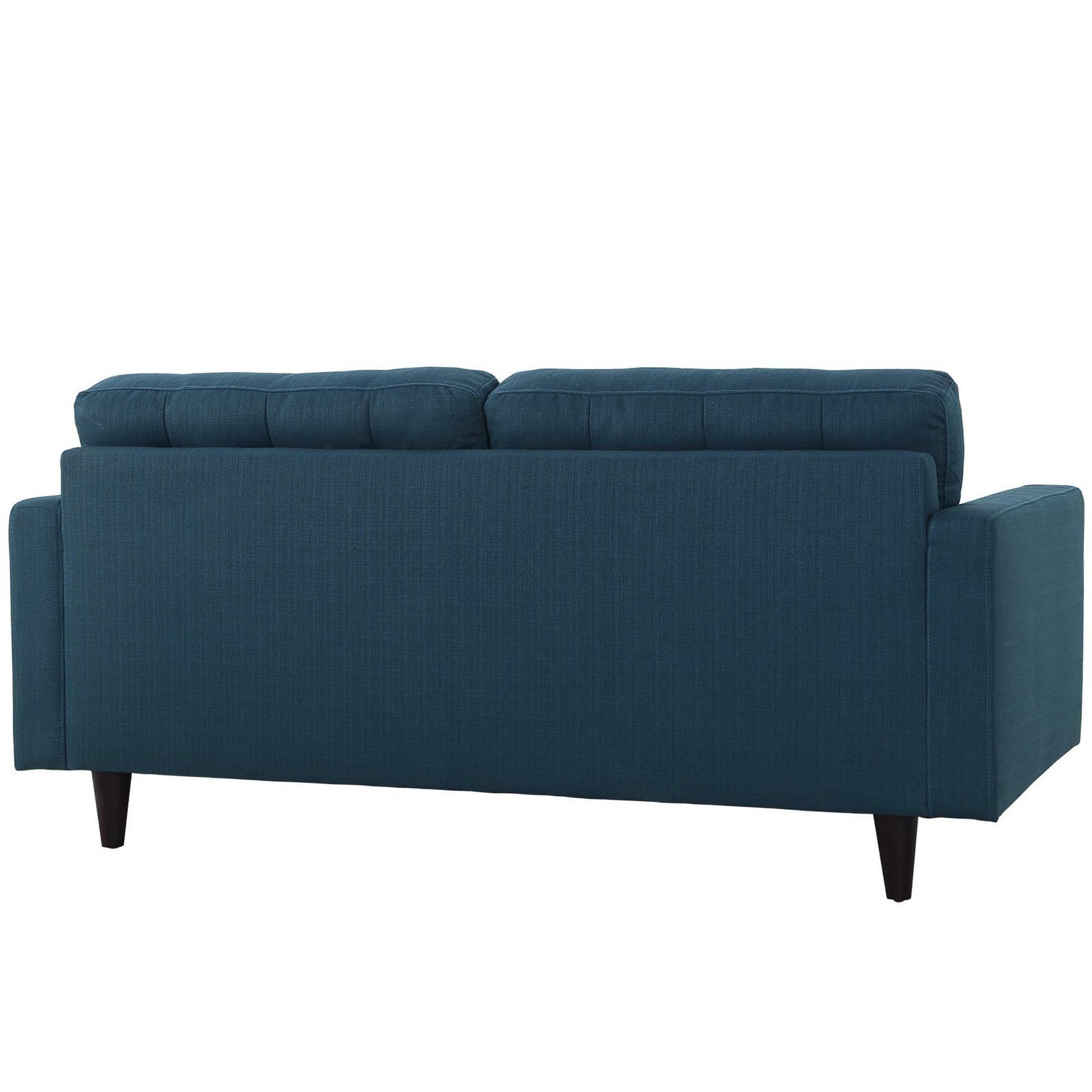 Empress Upholstered Fabric Loveseat - Light Gray