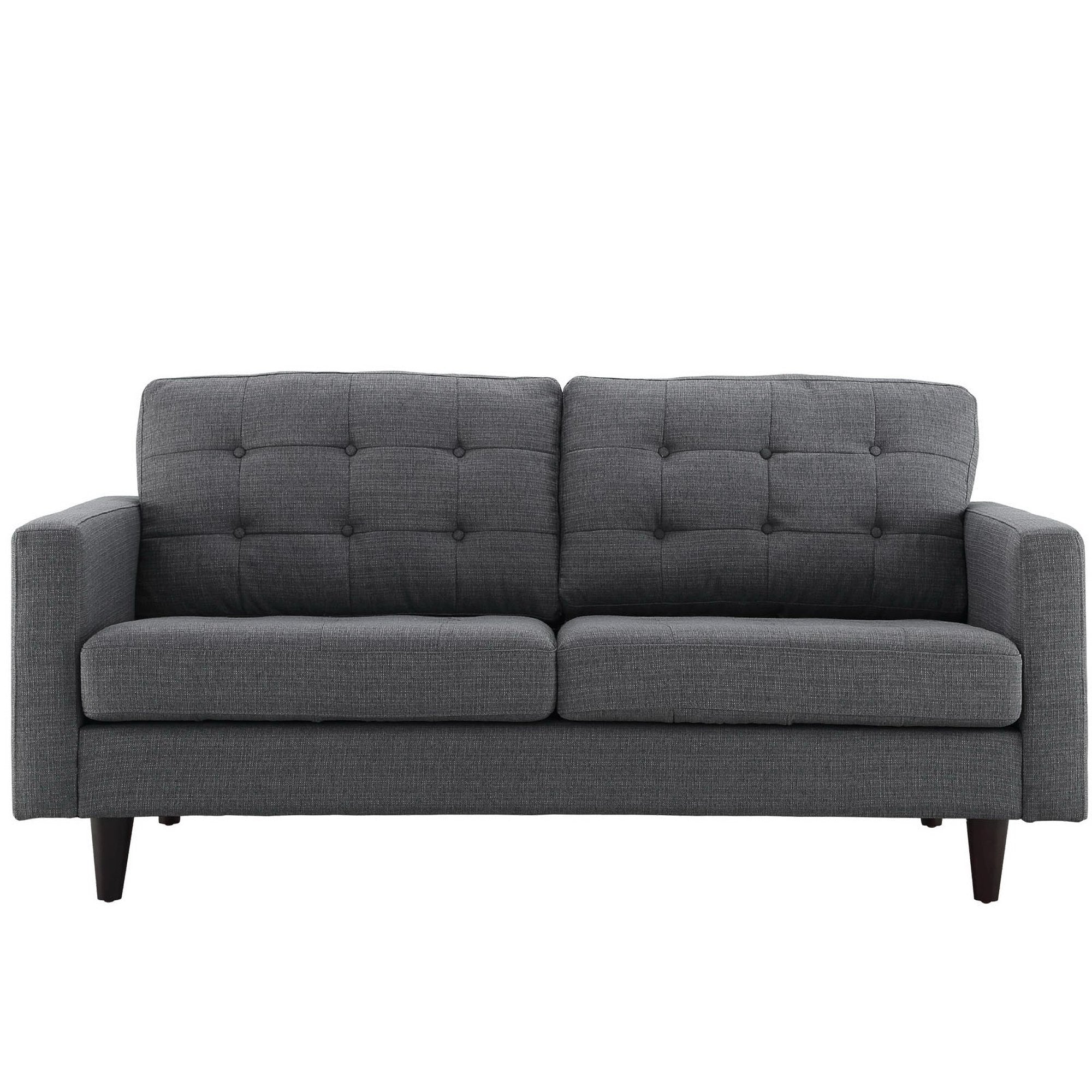 Empress Upholstered Fabric Loveseat