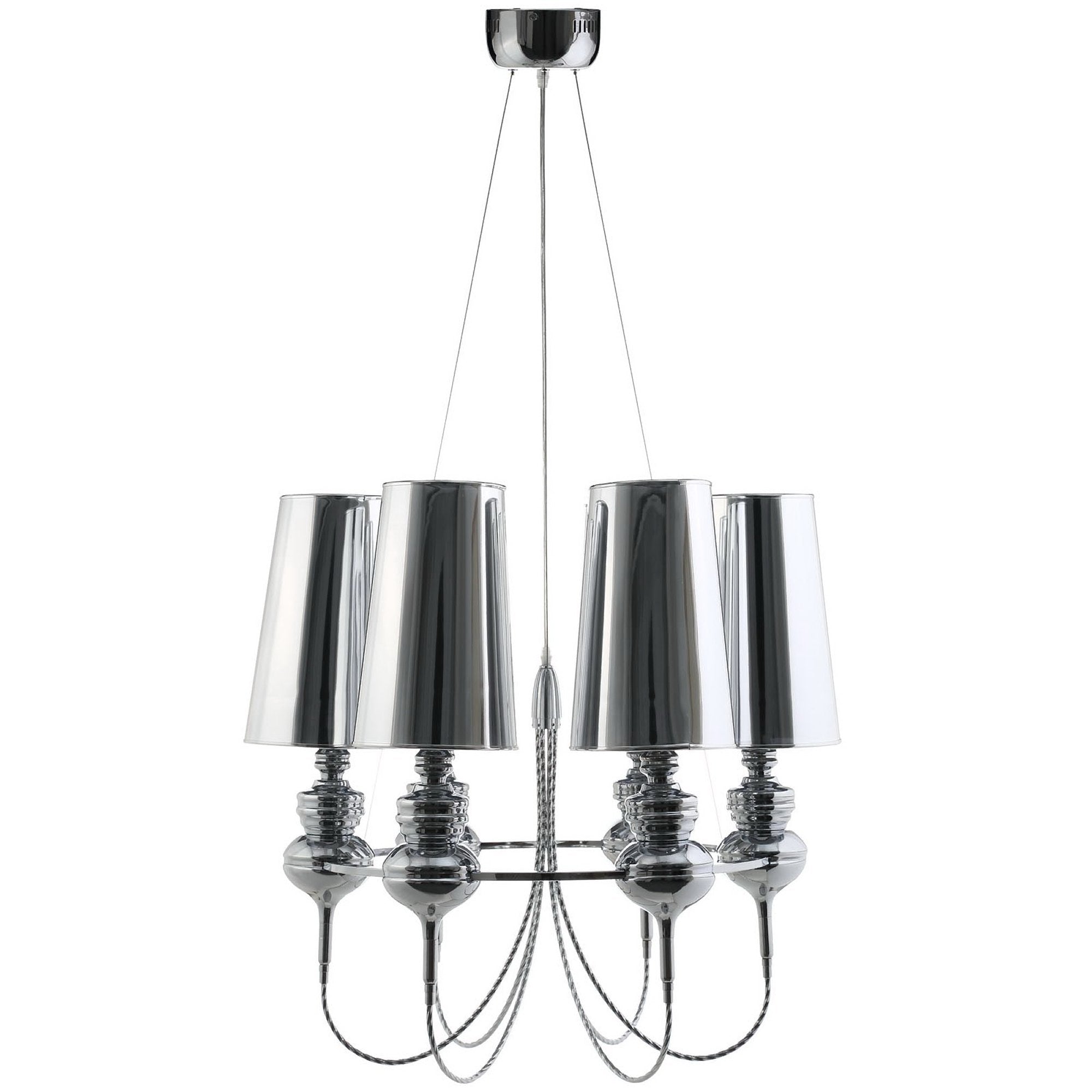 Tapestry Stainless Steel Chandelier - Silver