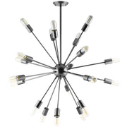 Beam Stainless Steel Chandelier - Gray