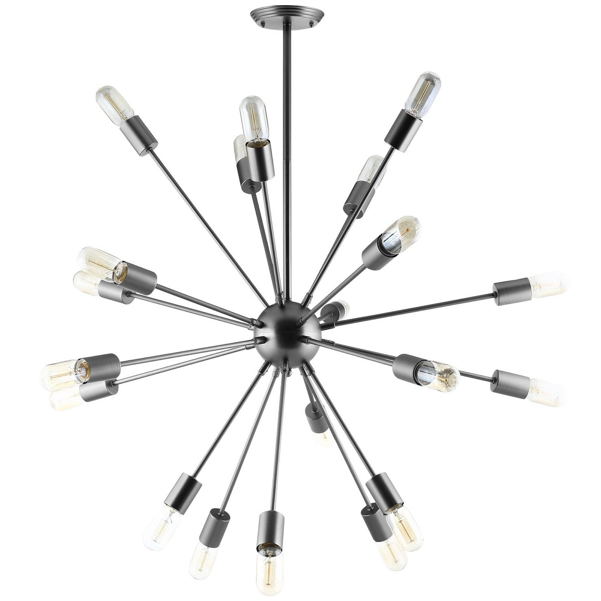 Beam Stainless Steel Chandelier - Gray