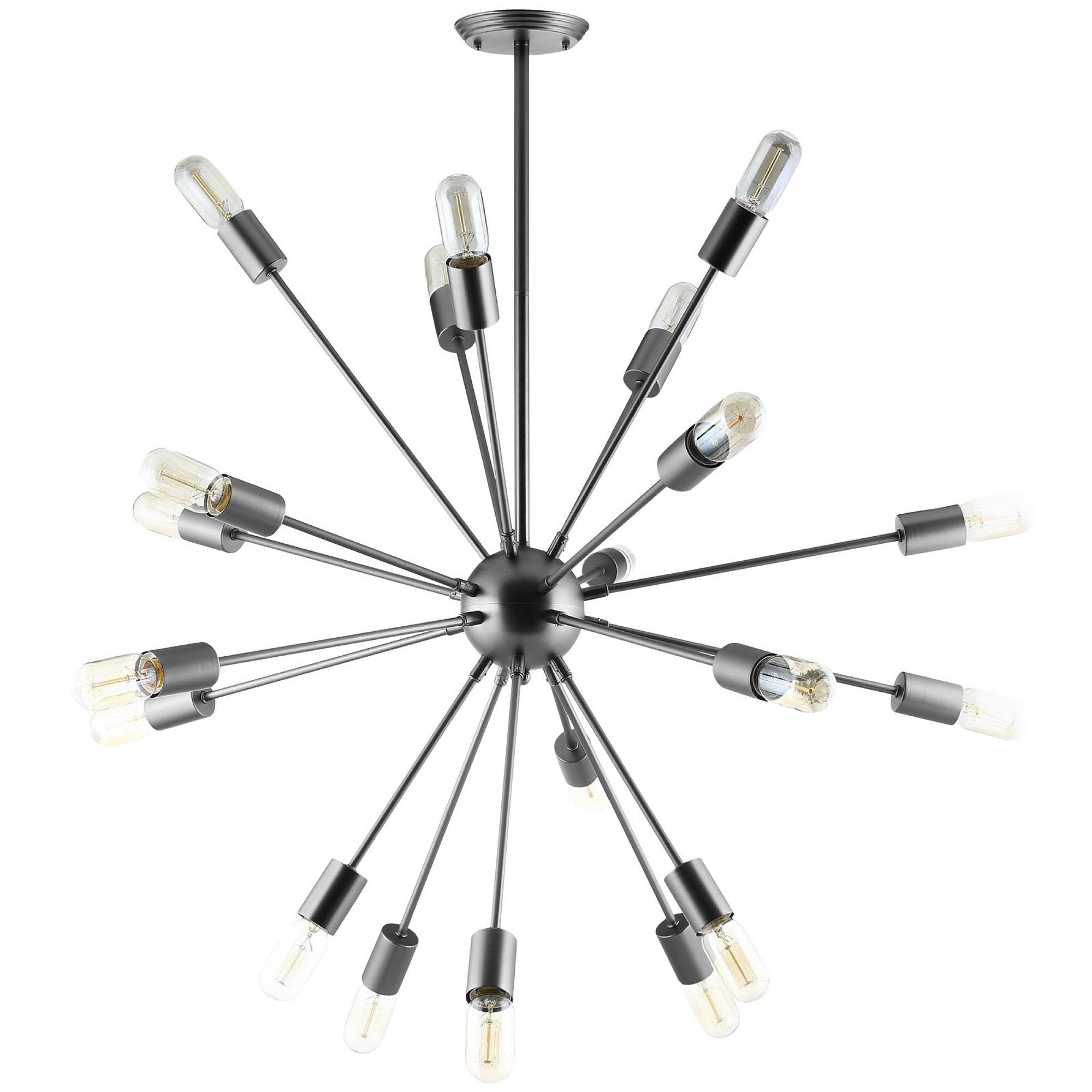 Beam Stainless Steel Chandelier - Gray