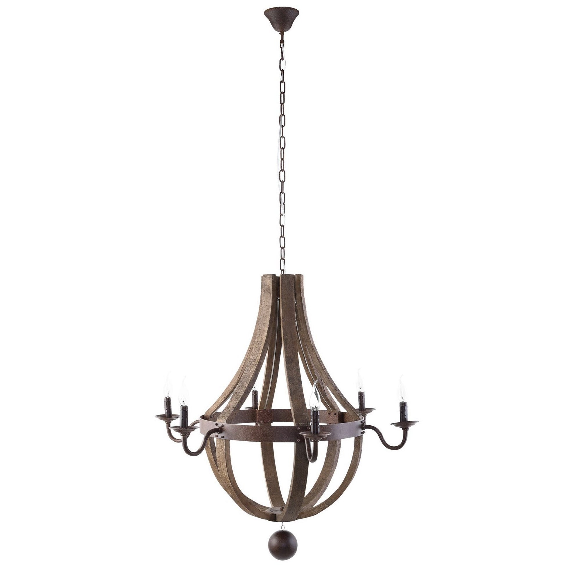 Ballista Chandelier - Antique Brass