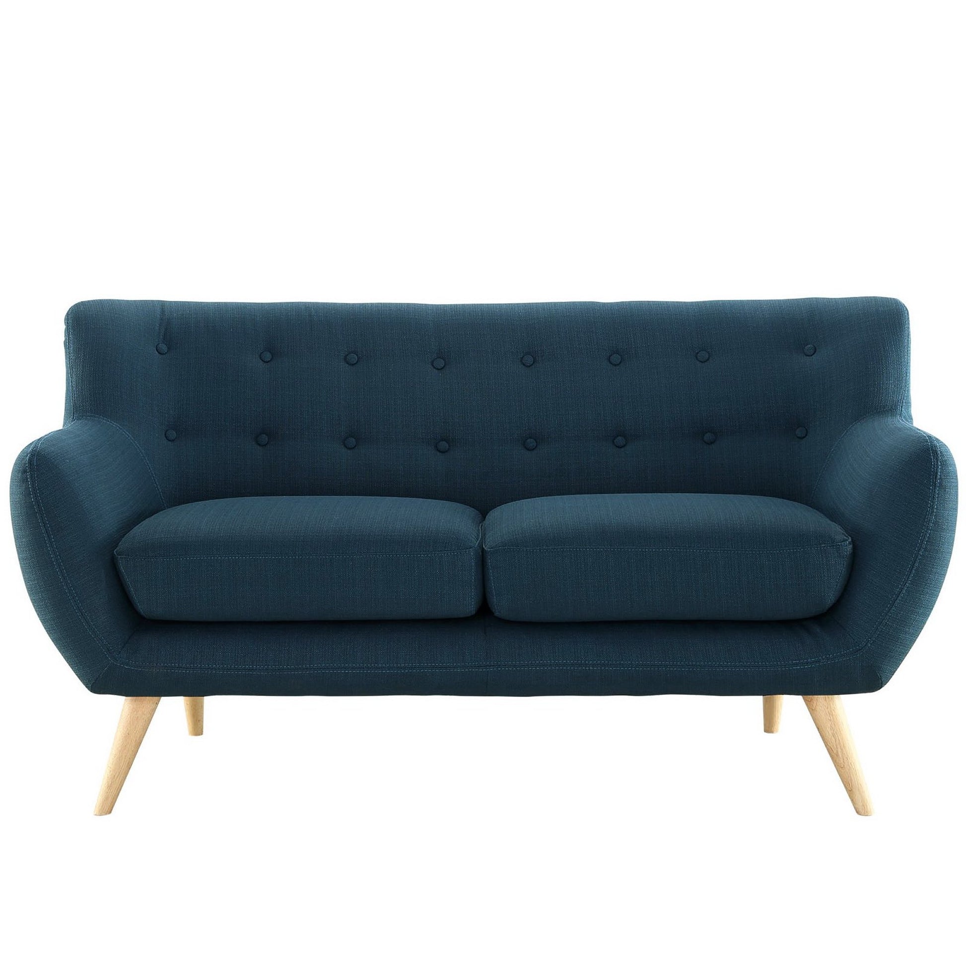 Remark Upholstered Fabric Loveseat - Gray
