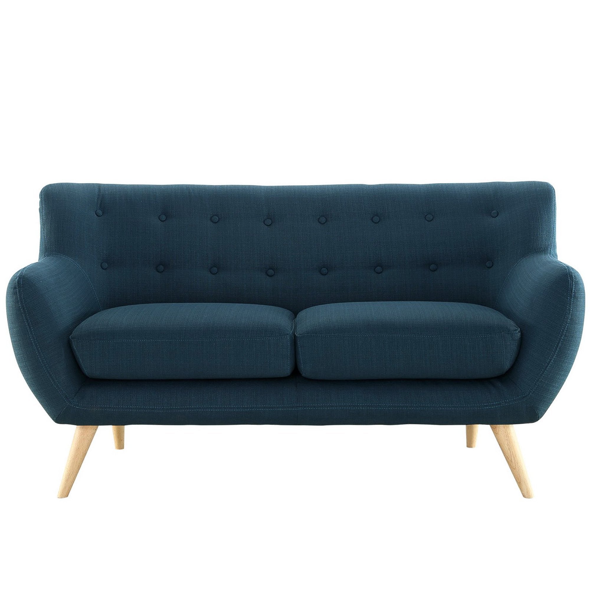 Remark Upholstered Fabric Loveseat - Gray