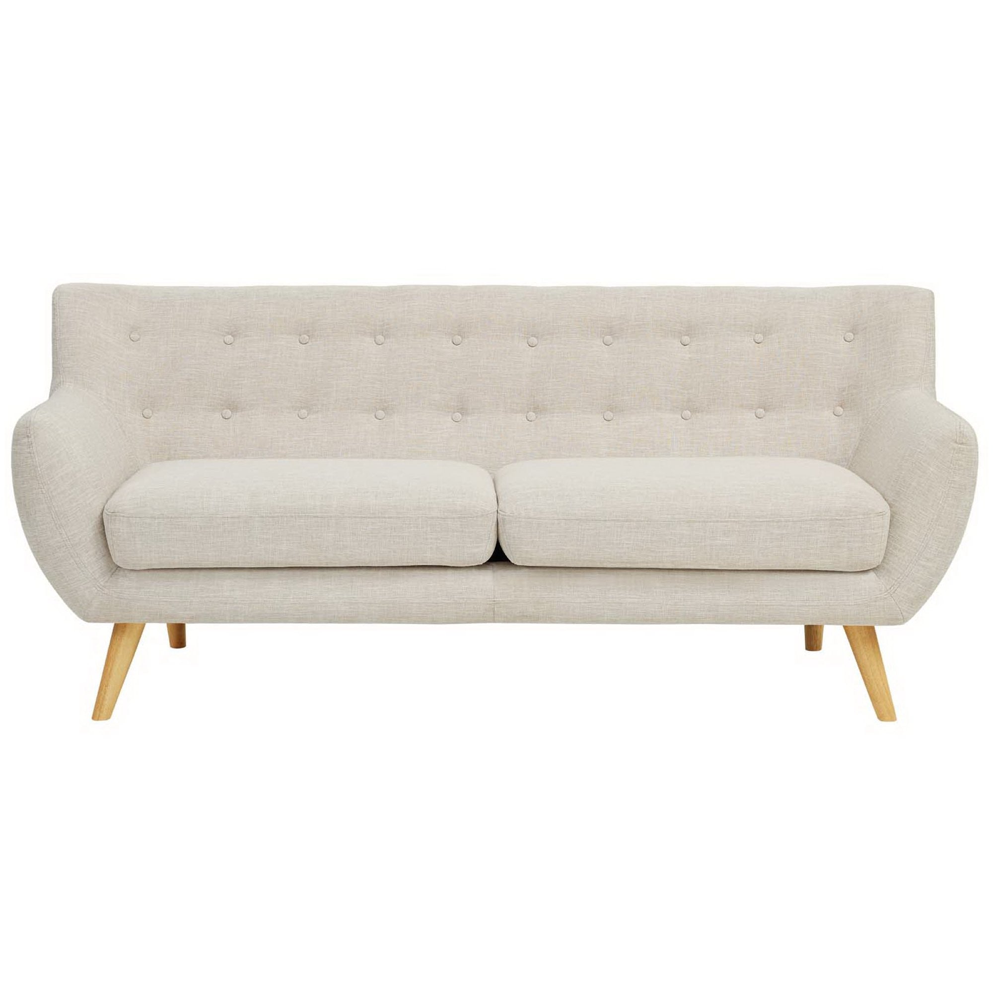 Remark Upholstered Fabric Sofa - Light Gray