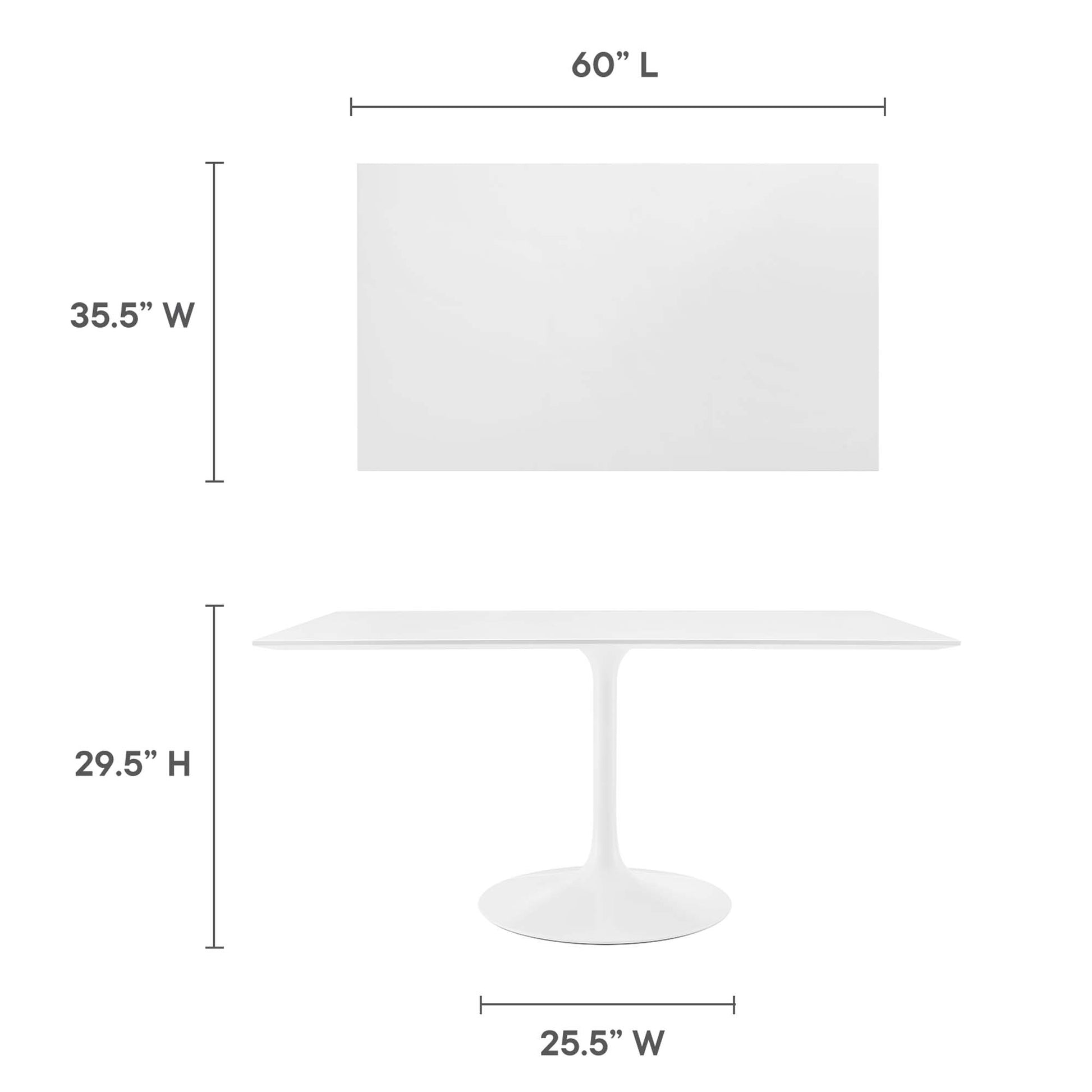 Lippa Rectangle Wood Dining Table