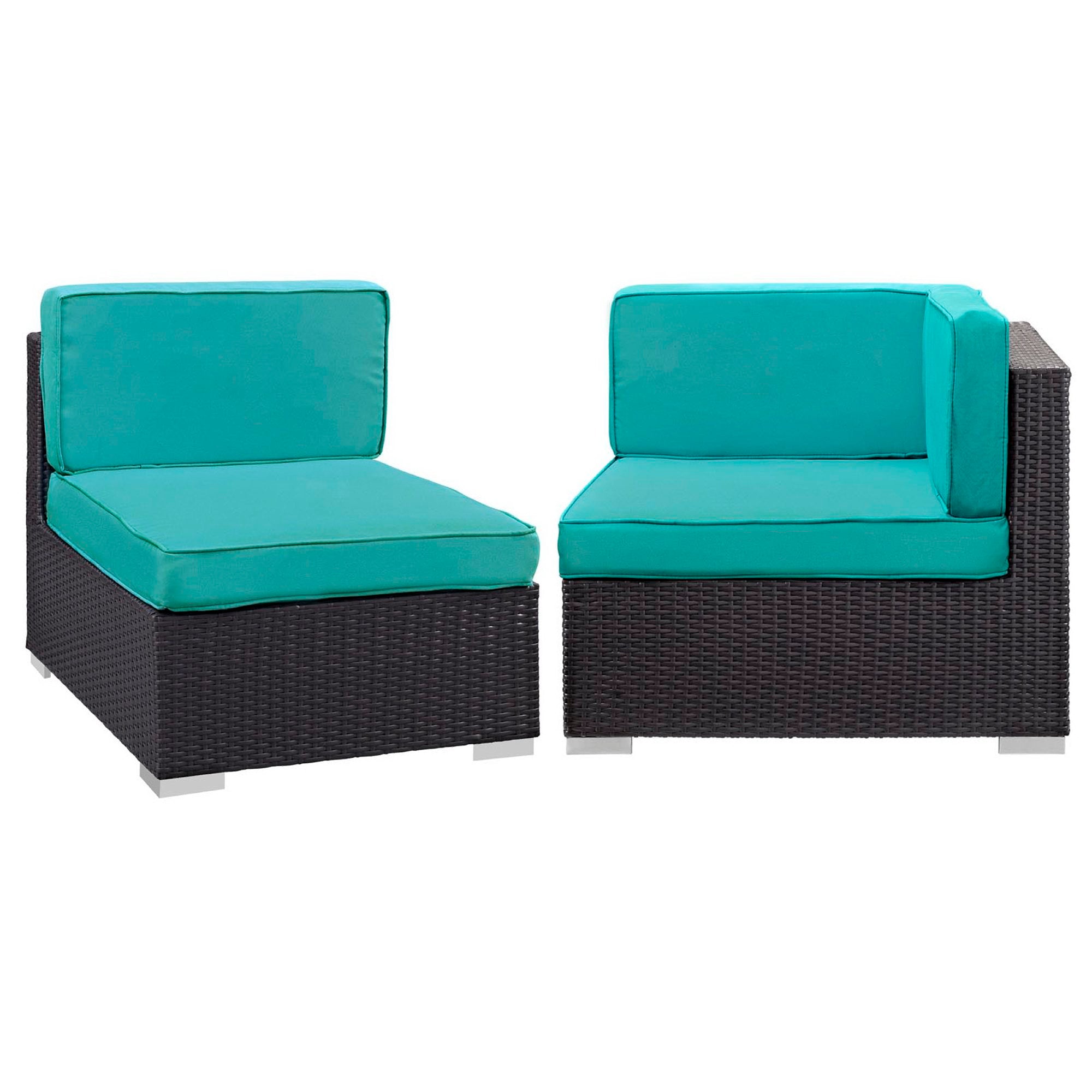 Gather Corner and Middle Outdoor Patio Sectional Set