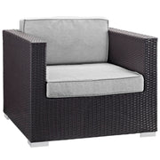 Gather Outdoor Patio Armchair - Espresso Gray