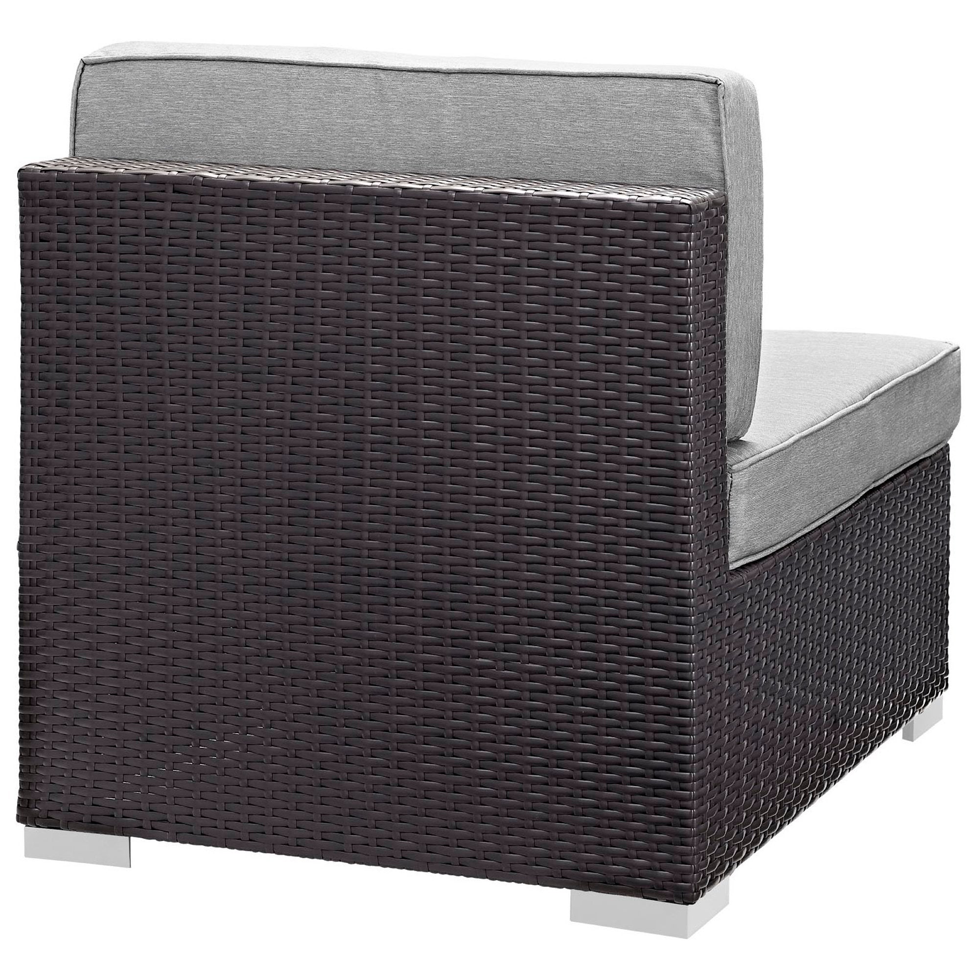 Gather Armless Outdoor Patio Sectional - Espresso Peridot