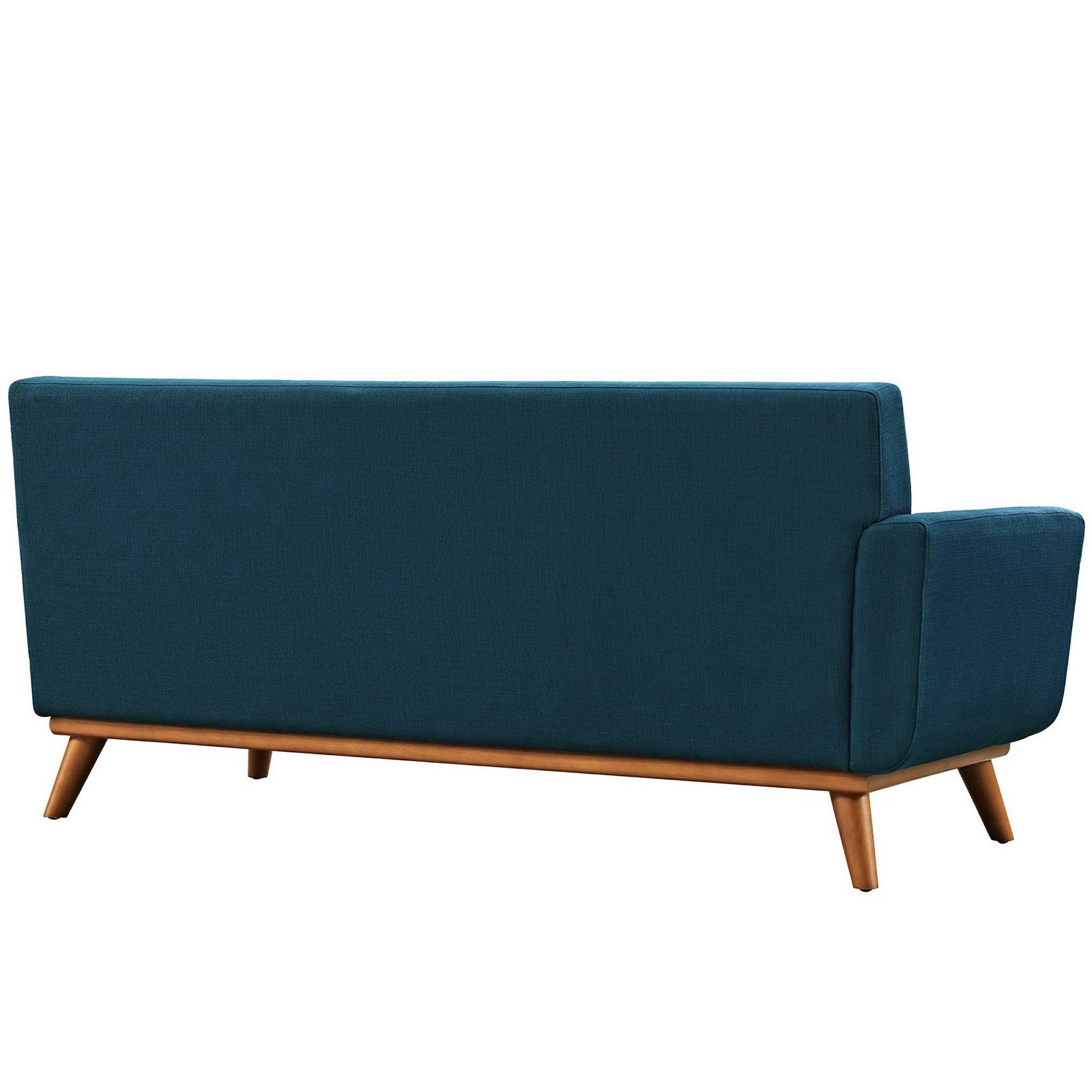 Engage Left-Arm Upholstered Fabric Loveseat - Gray