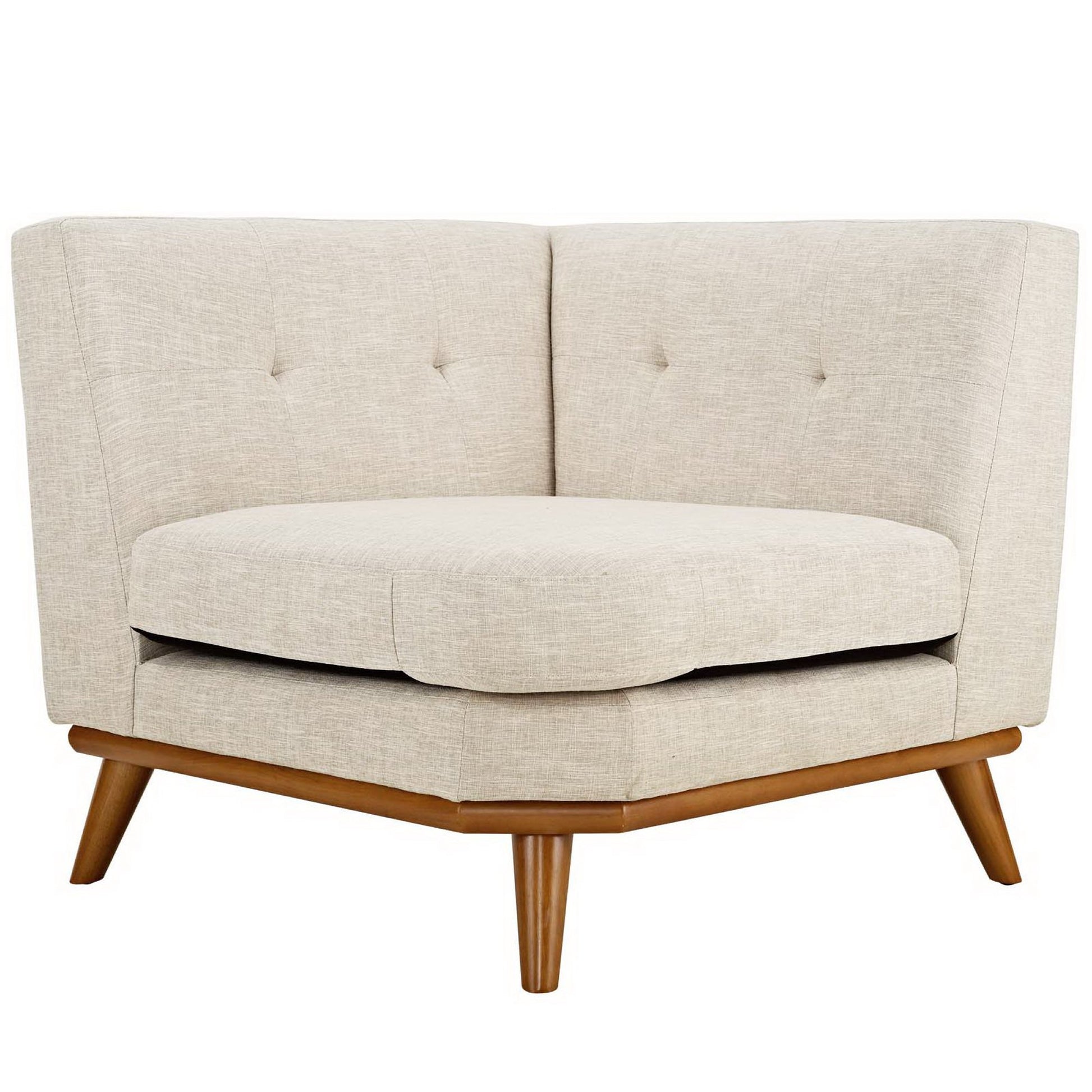Engage Upholstered Fabric Corner Chair - Expectation Gray