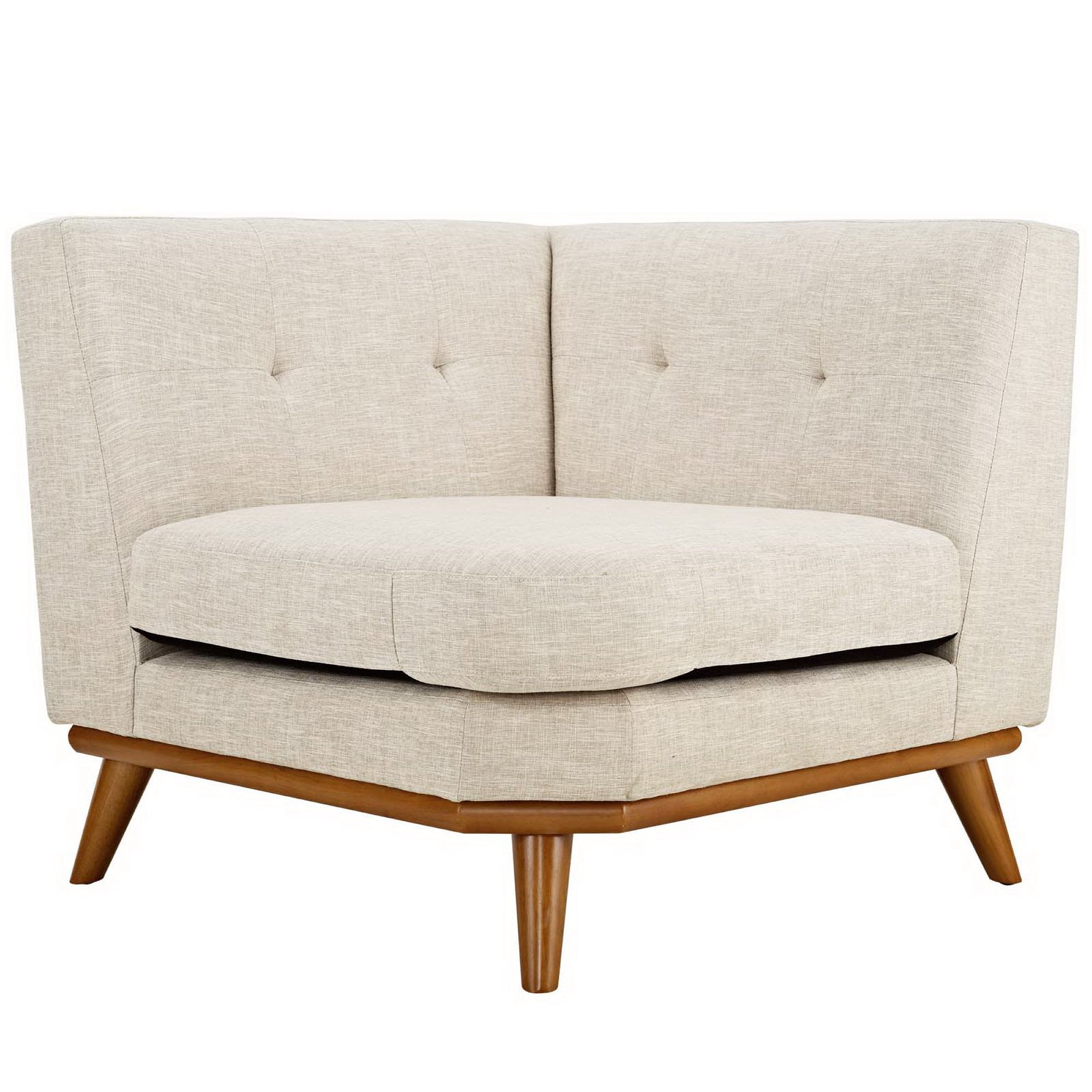 Engage Upholstered Fabric Corner Chair - Expectation Gray