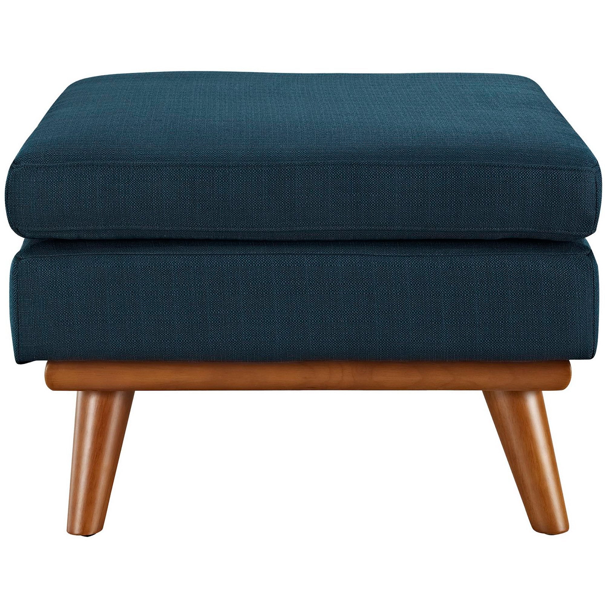 Engage Upholstered Fabric Ottoman - Beige