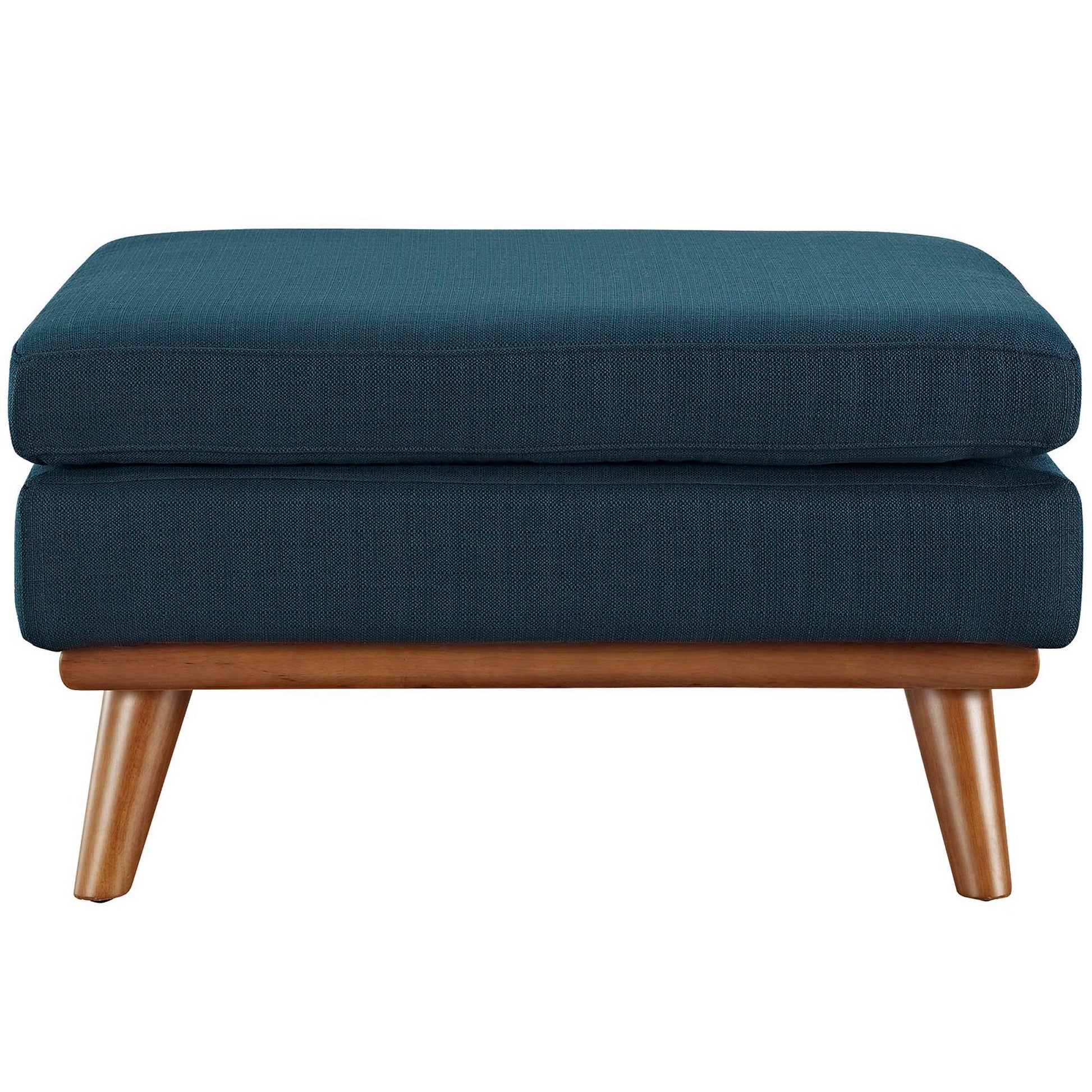 Engage Upholstered Fabric Ottoman - Gray