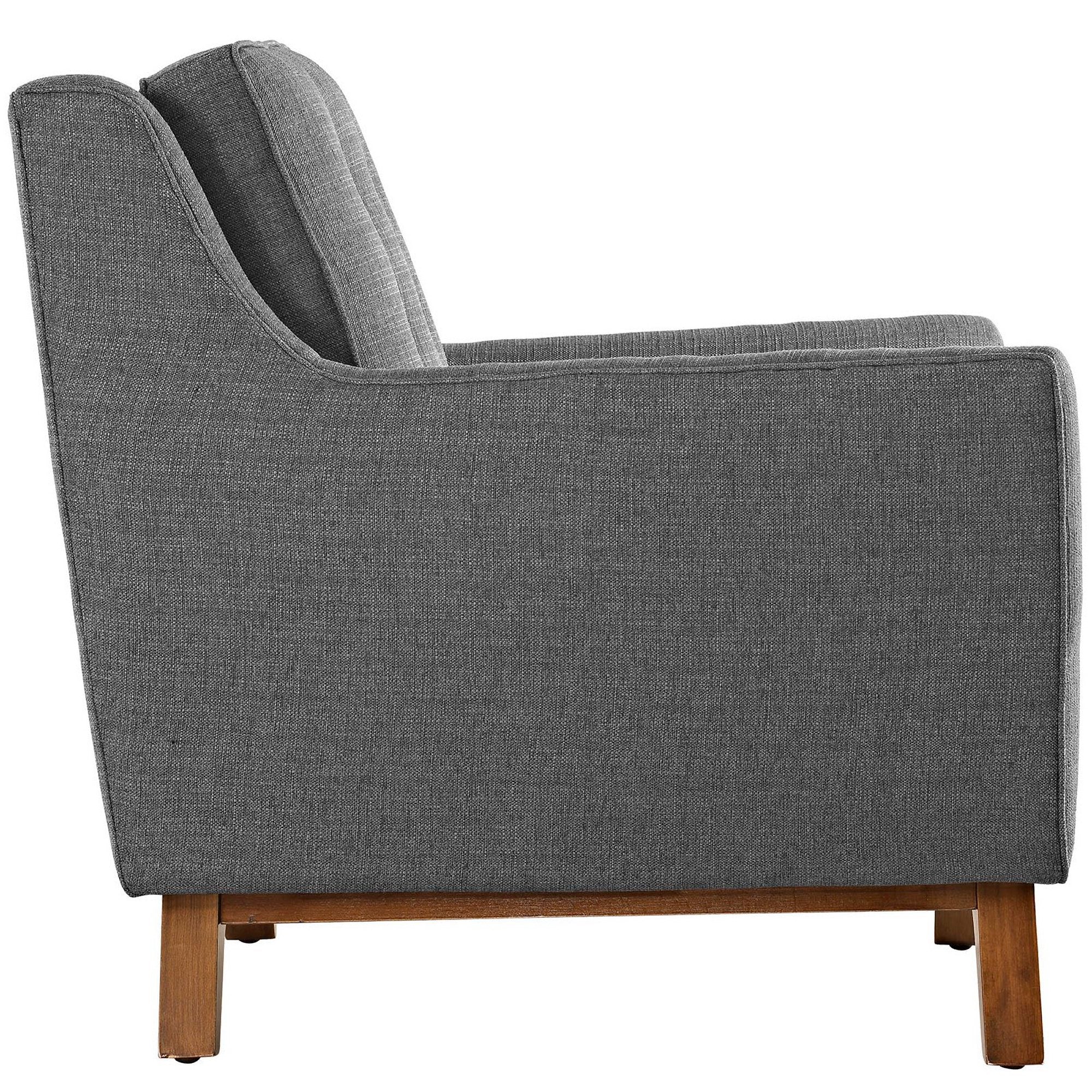 Beguile Upholstered Fabric Loveseat - Expectation Gray
