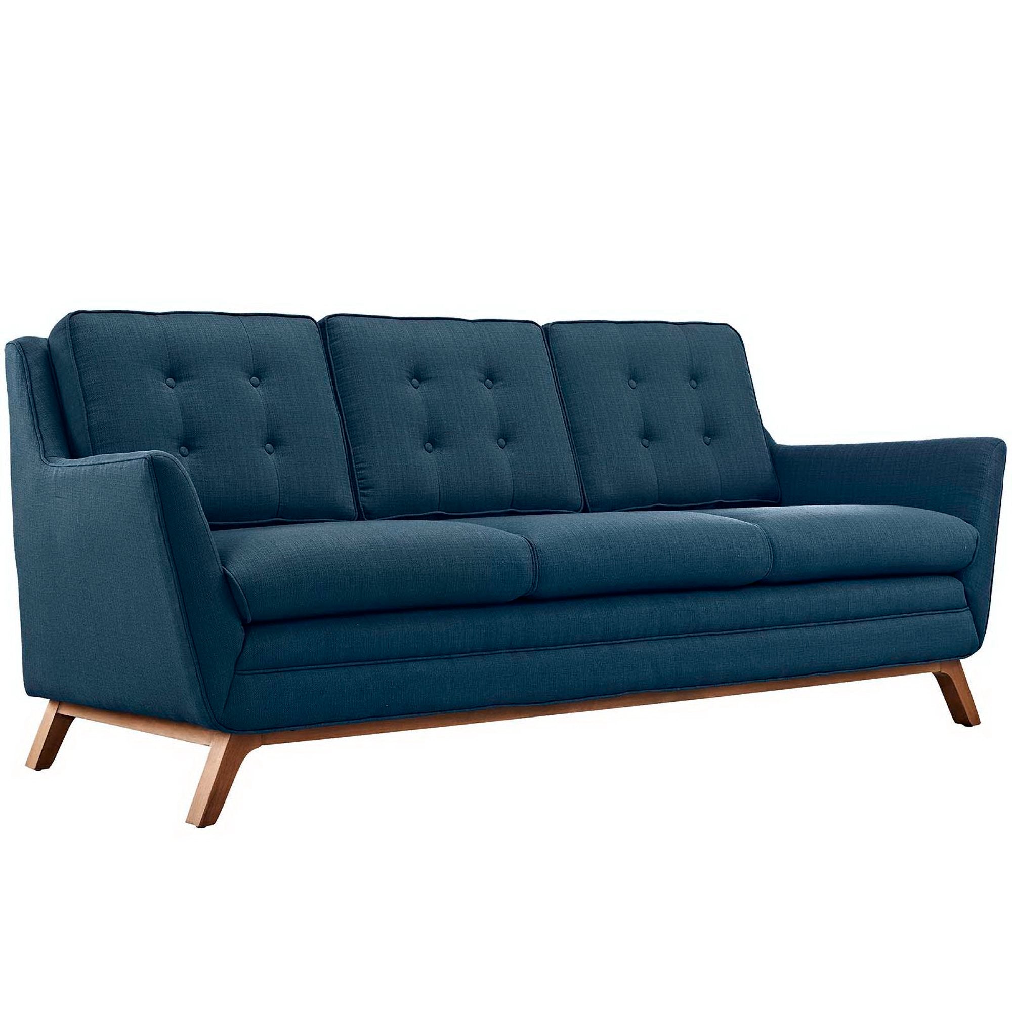 Beguile Upholstered Fabric Sofa - Azure