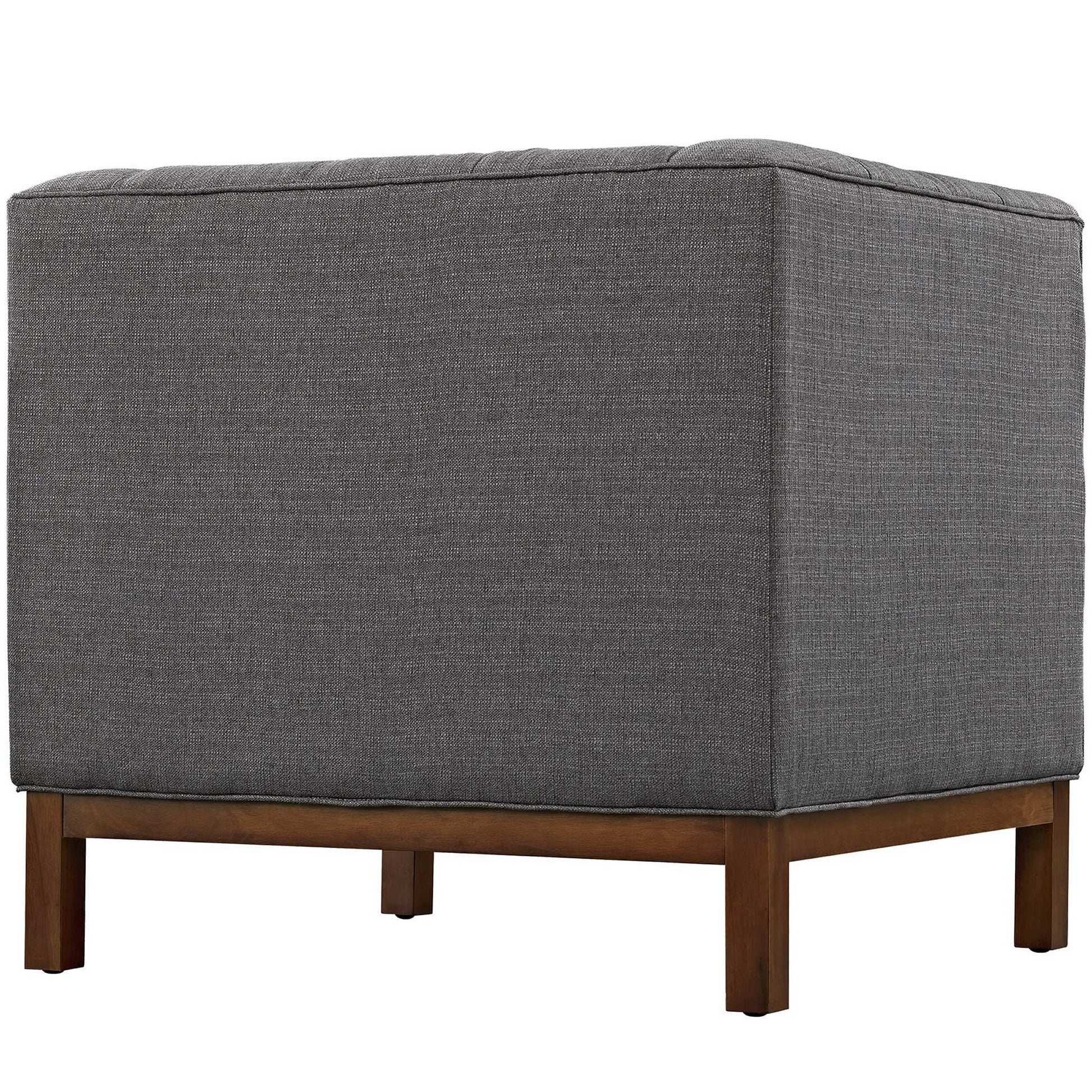 Panache Upholstered Fabric Armchair - Expectation Gray