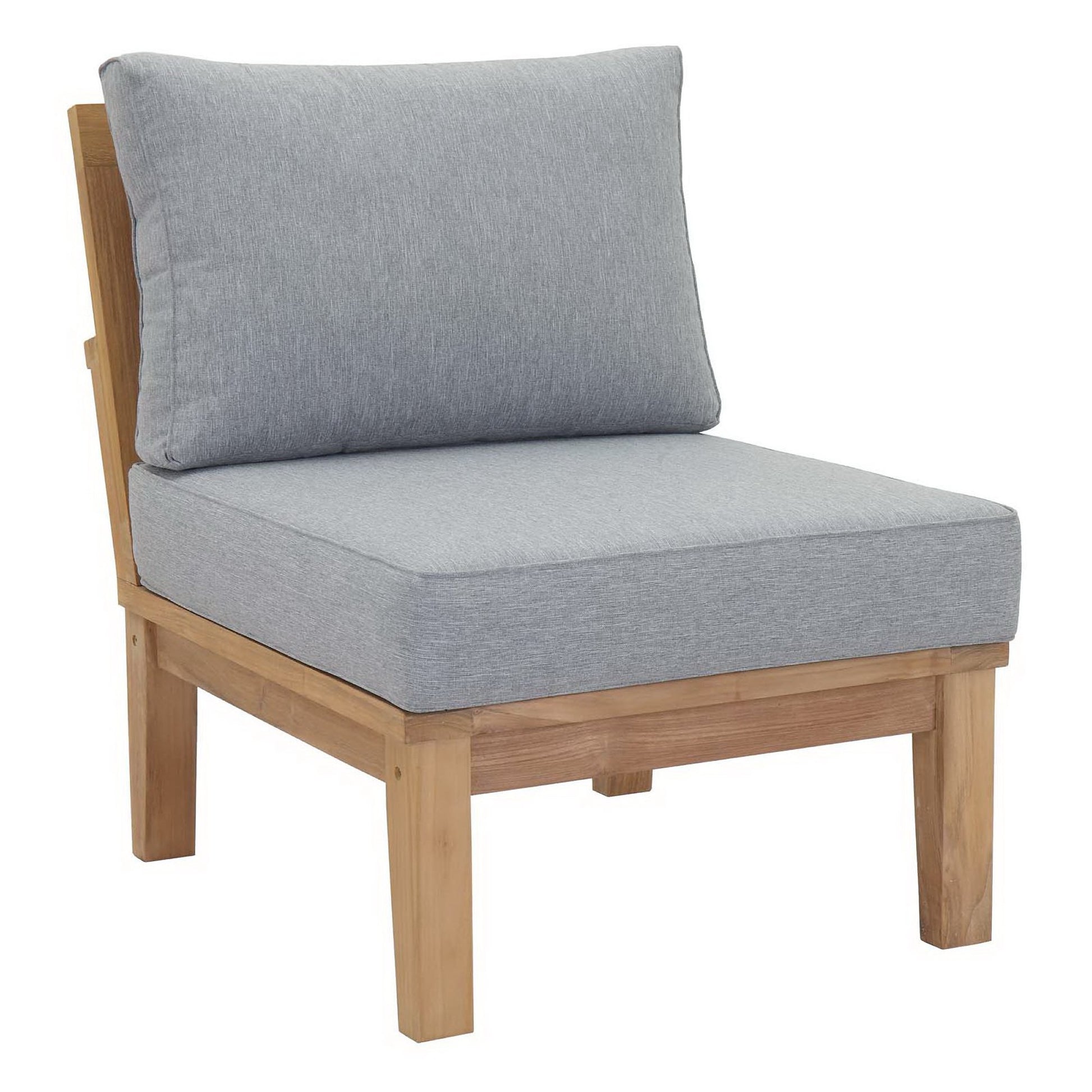 Marina 8 Piece Outdoor Patio Teak Set - Natural White