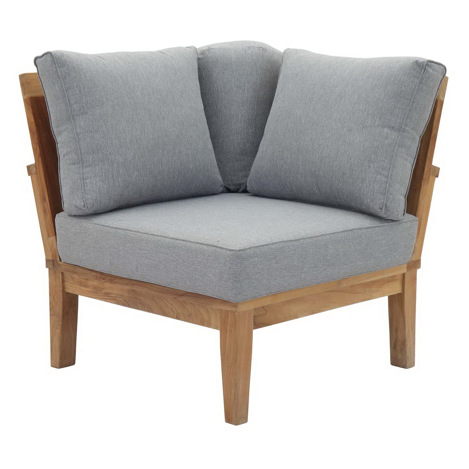 Marina 3 Piece Outdoor Patio Teak Set - Natural White