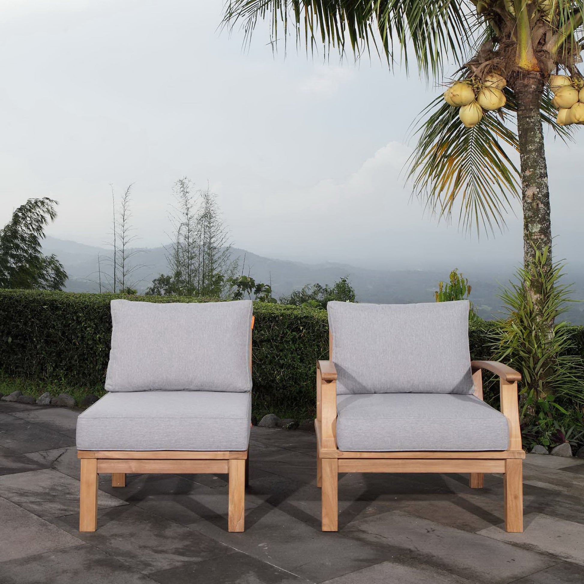 Marina 2 Piece Outdoor Patio Teak Set