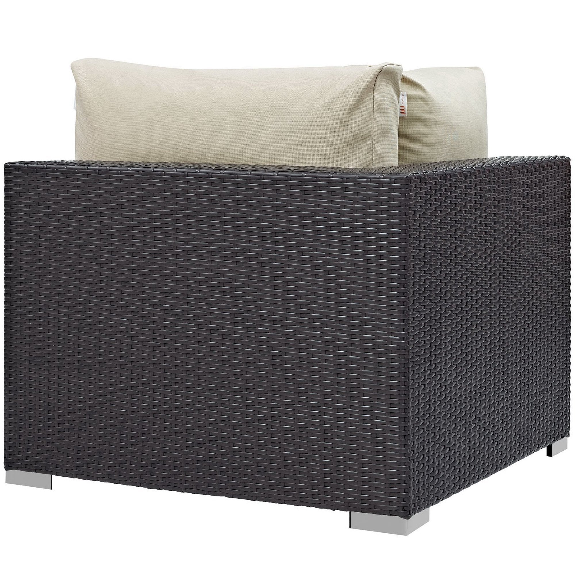 Convene Outdoor Patio Corner - Espresso Orange
