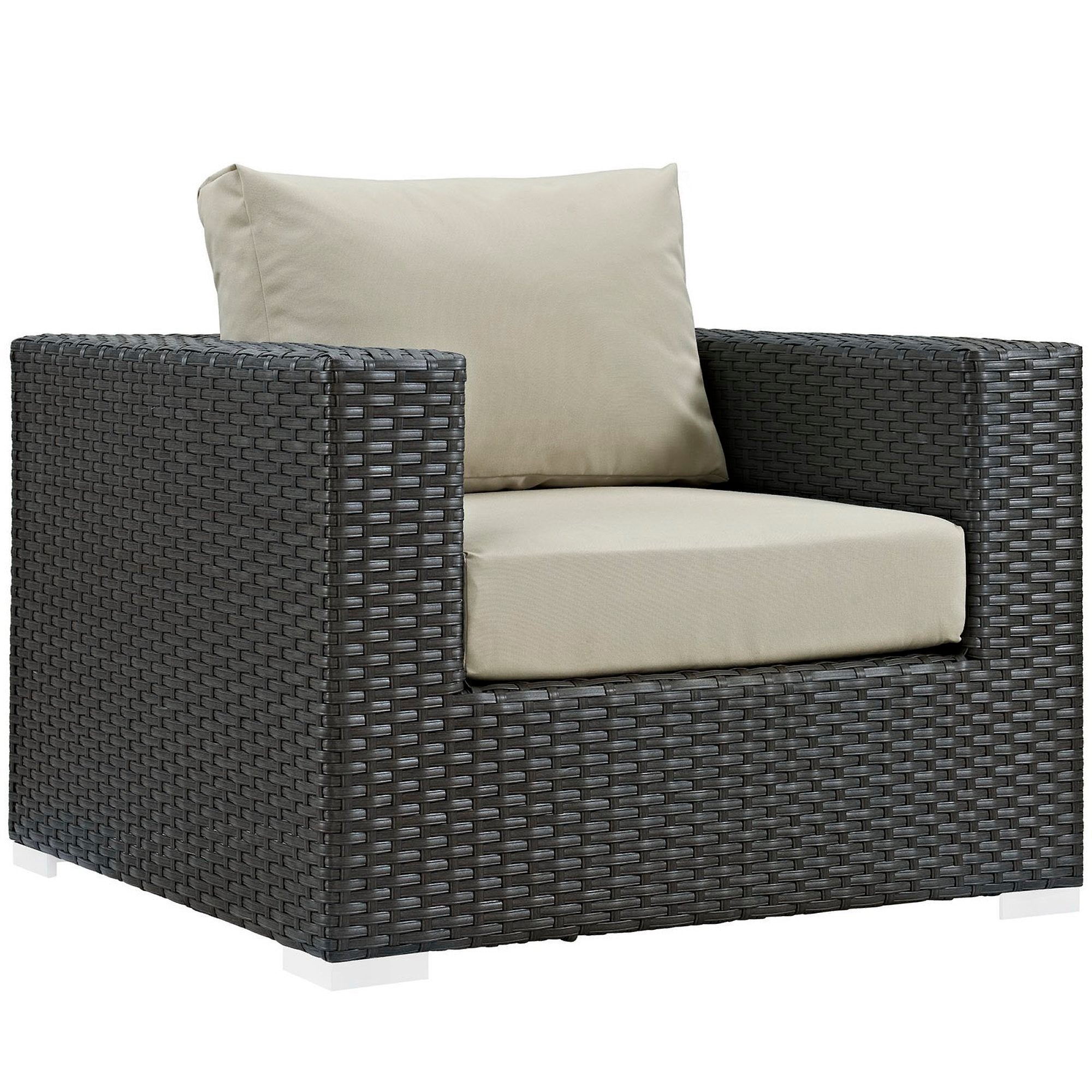 Sojourn Outdoor Patio Sunbrella® Armchair - Canvas Antique Beige