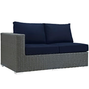 Sojourn Outdoor Patio Sunbrella® Left Arm Loveseat - Canvas Navy