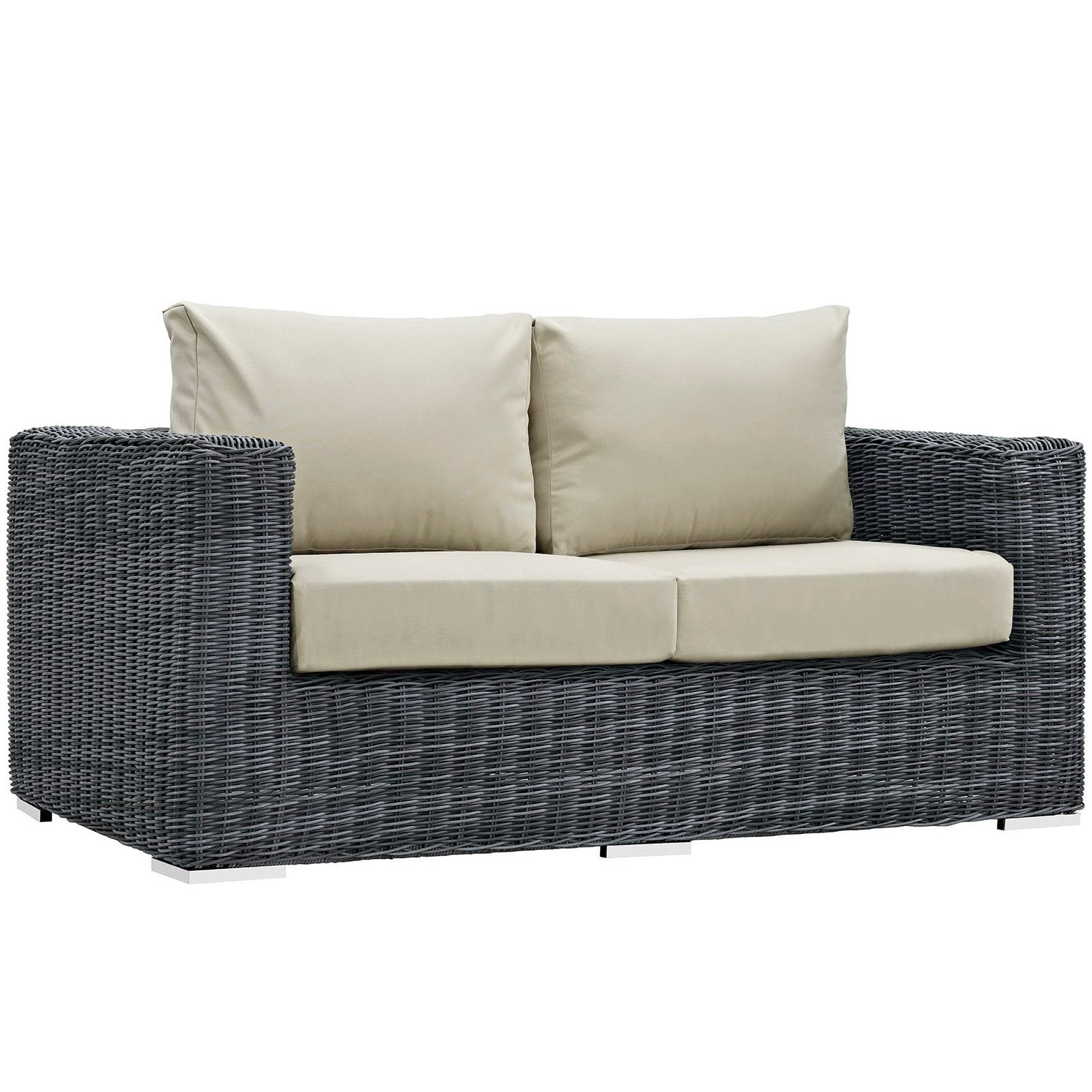 Summon Outdoor Patio Sunbrella® Loveseat - Canvas Antique Beige