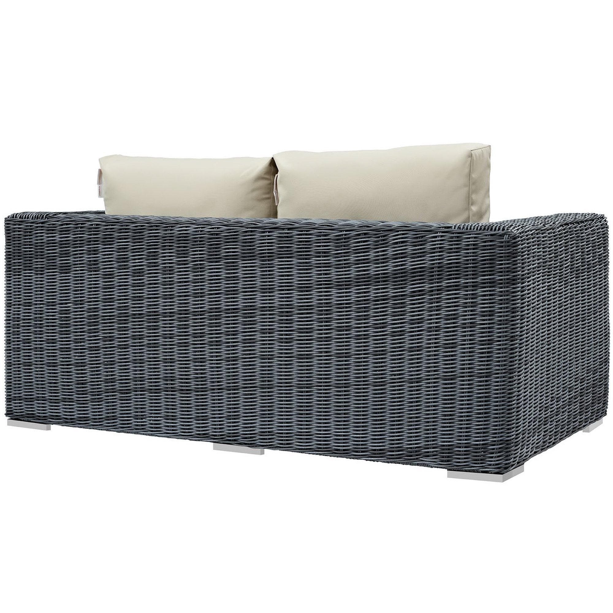 Summon Outdoor Patio Sunbrella® Loveseat - Canvas Red