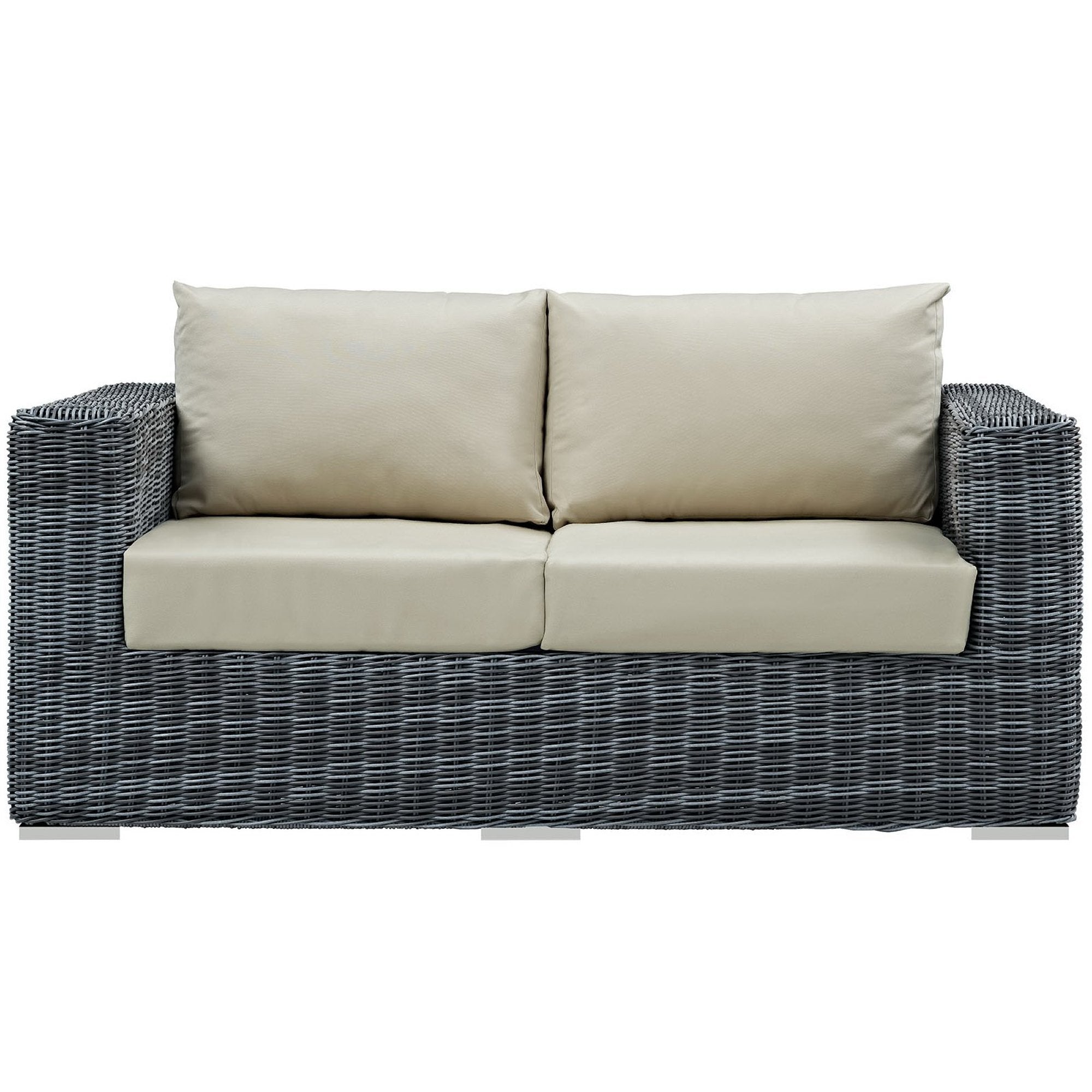 Summon Outdoor Patio Sunbrella® Loveseat - Canvas Tuscan