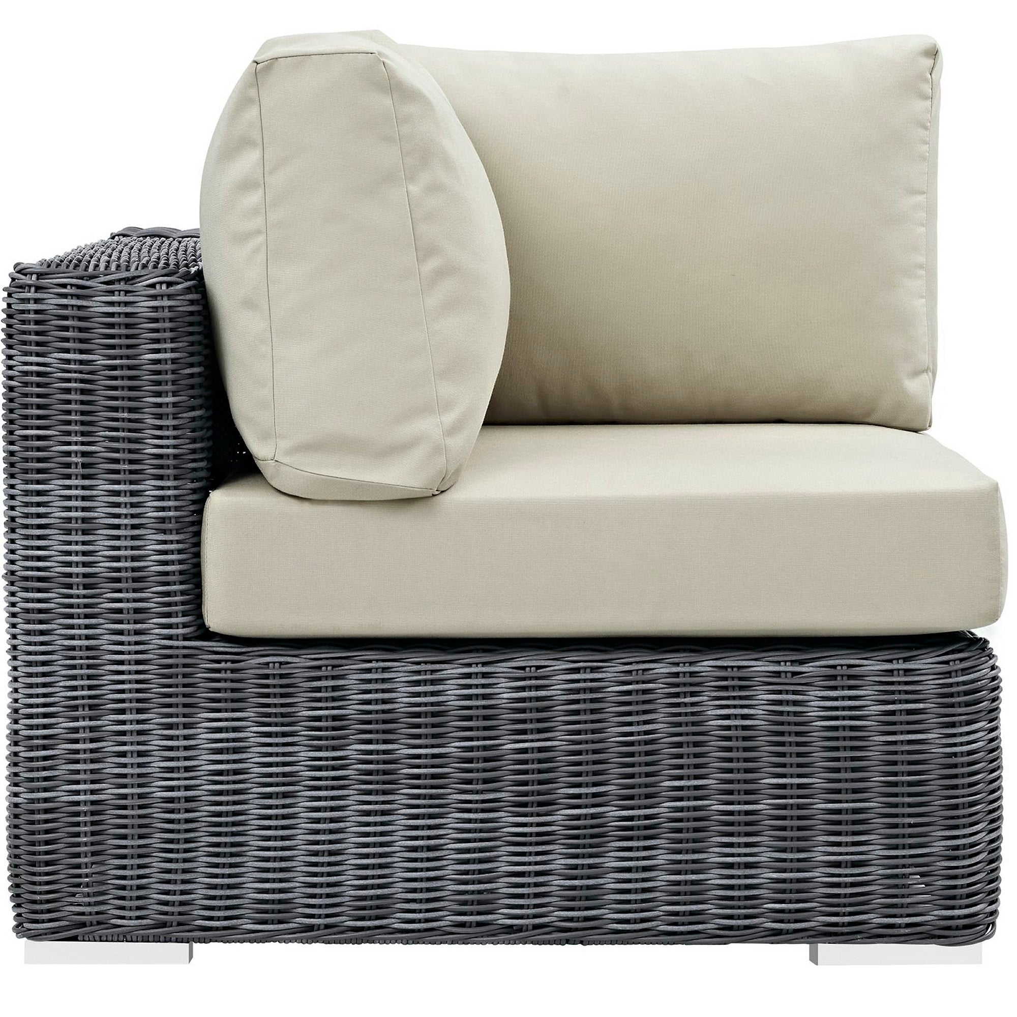 Summon Outdoor Patio Sunbrella® Corner - Canvas Gray